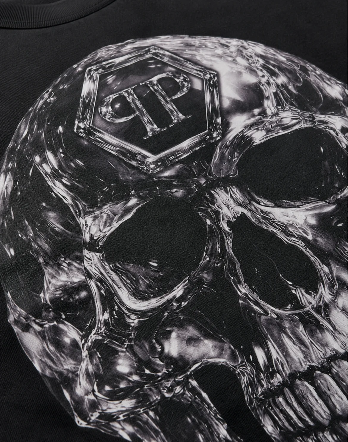 Jersey T-Shirt Glass Skull, цвет: Черный