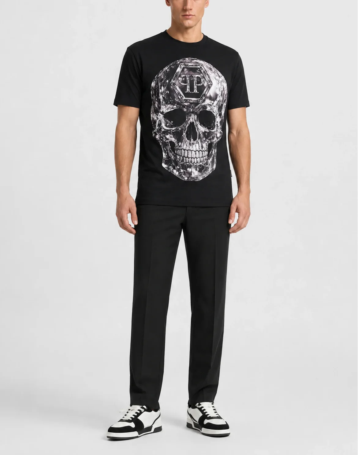 Jersey T-Shirt Glass Skull, цвет: Черный