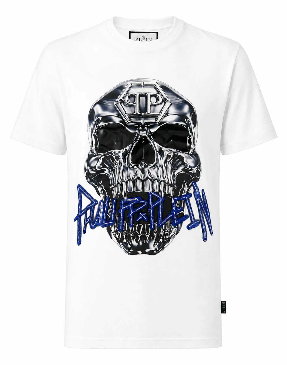 Jersey T-Shirt Skull Metallic Neon, цвет: Белый