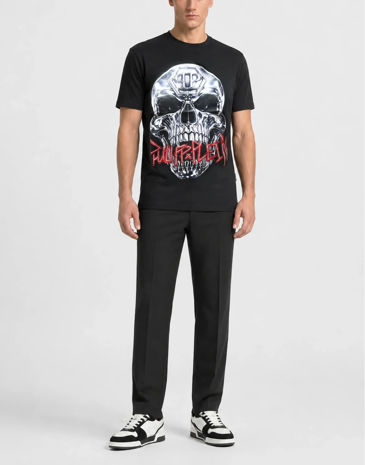 Jersey T-Shirt Skull Metallic Neon, цвет: Черный