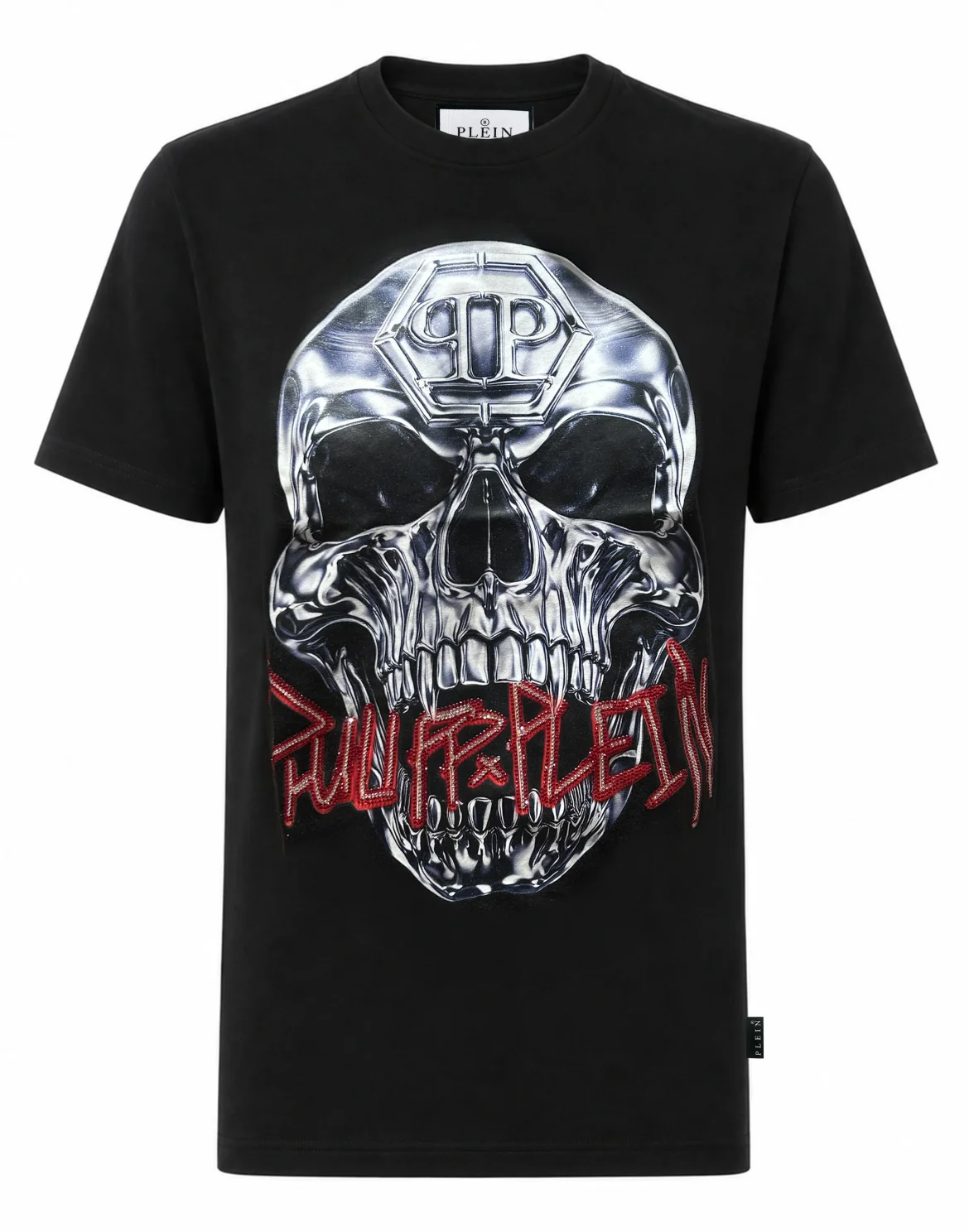 Jersey T-Shirt Skull Metallic Neon, цвет: Черный