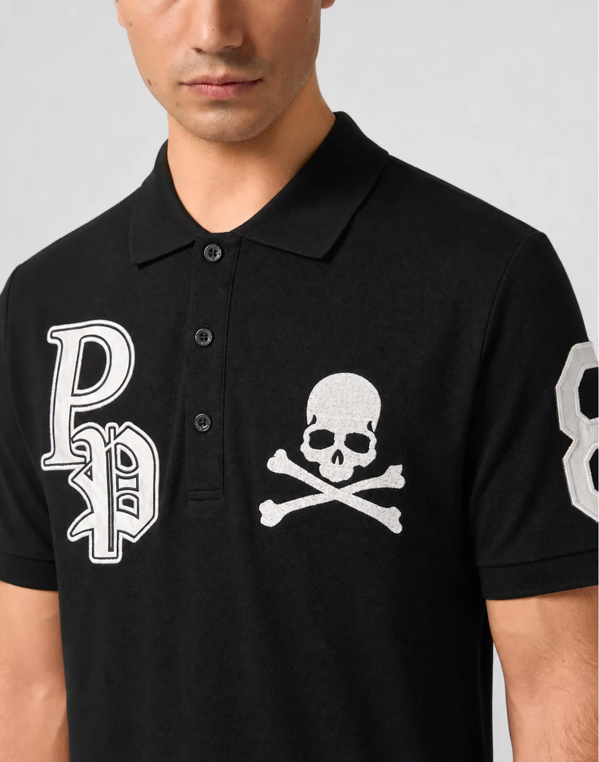 Polo Skull Contrast Colors, цвет: Черный