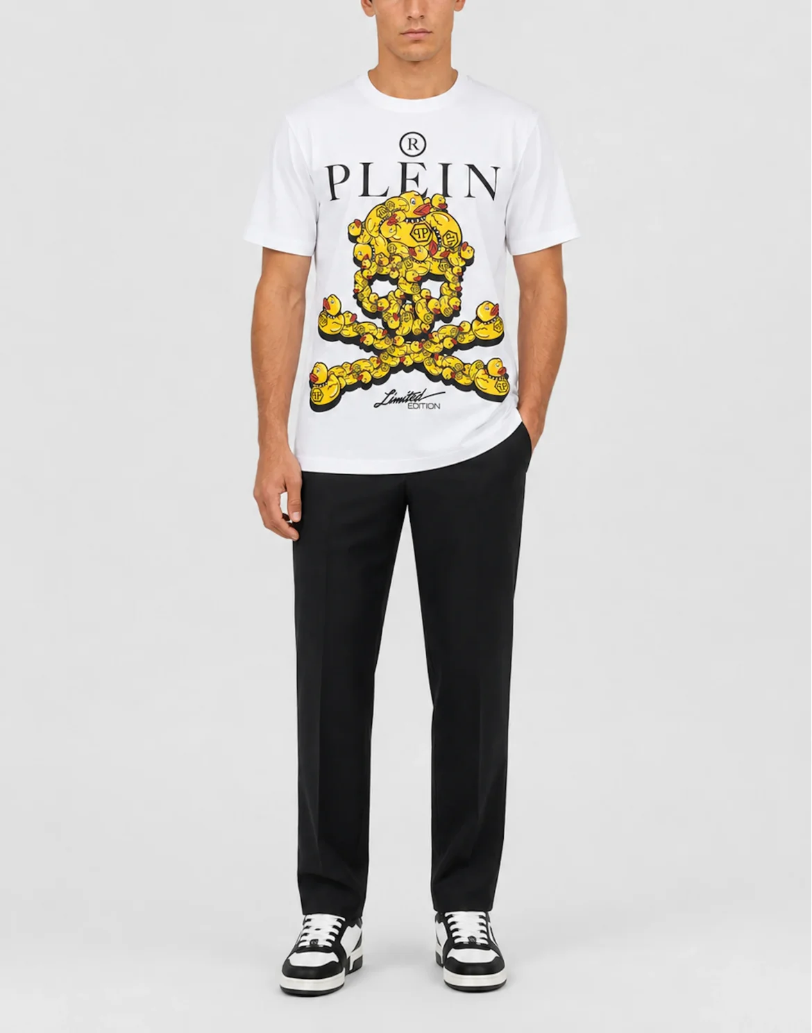 Jersey T-Shirt Plein Duck Skull, цвет: Белый