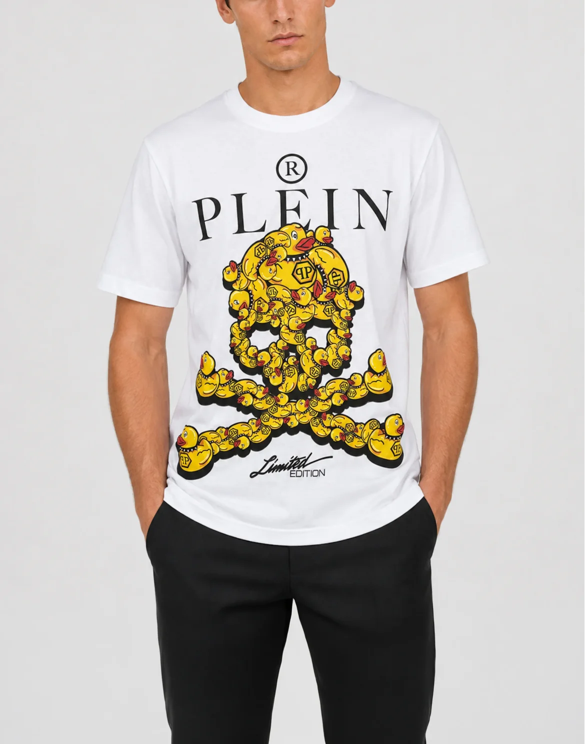 Jersey T-Shirt Plein Duck Skull, цвет: Белый