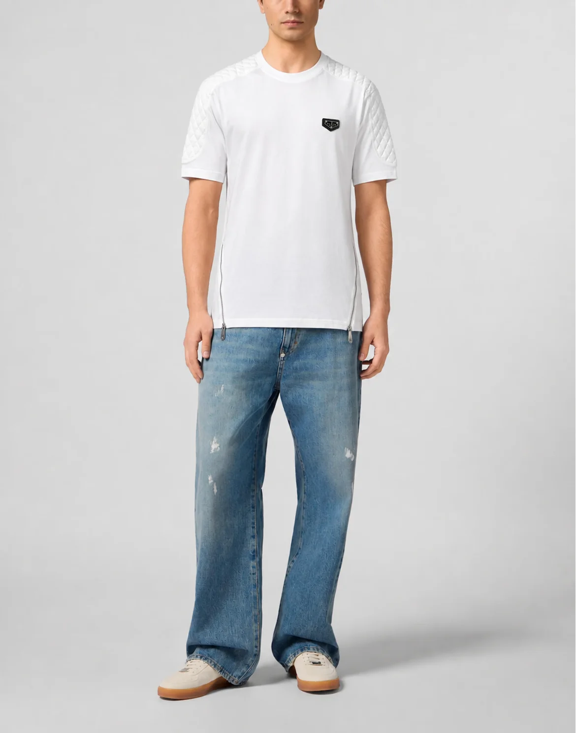 Jersey T-Shirt Padded Sleeves, цвет: Белый