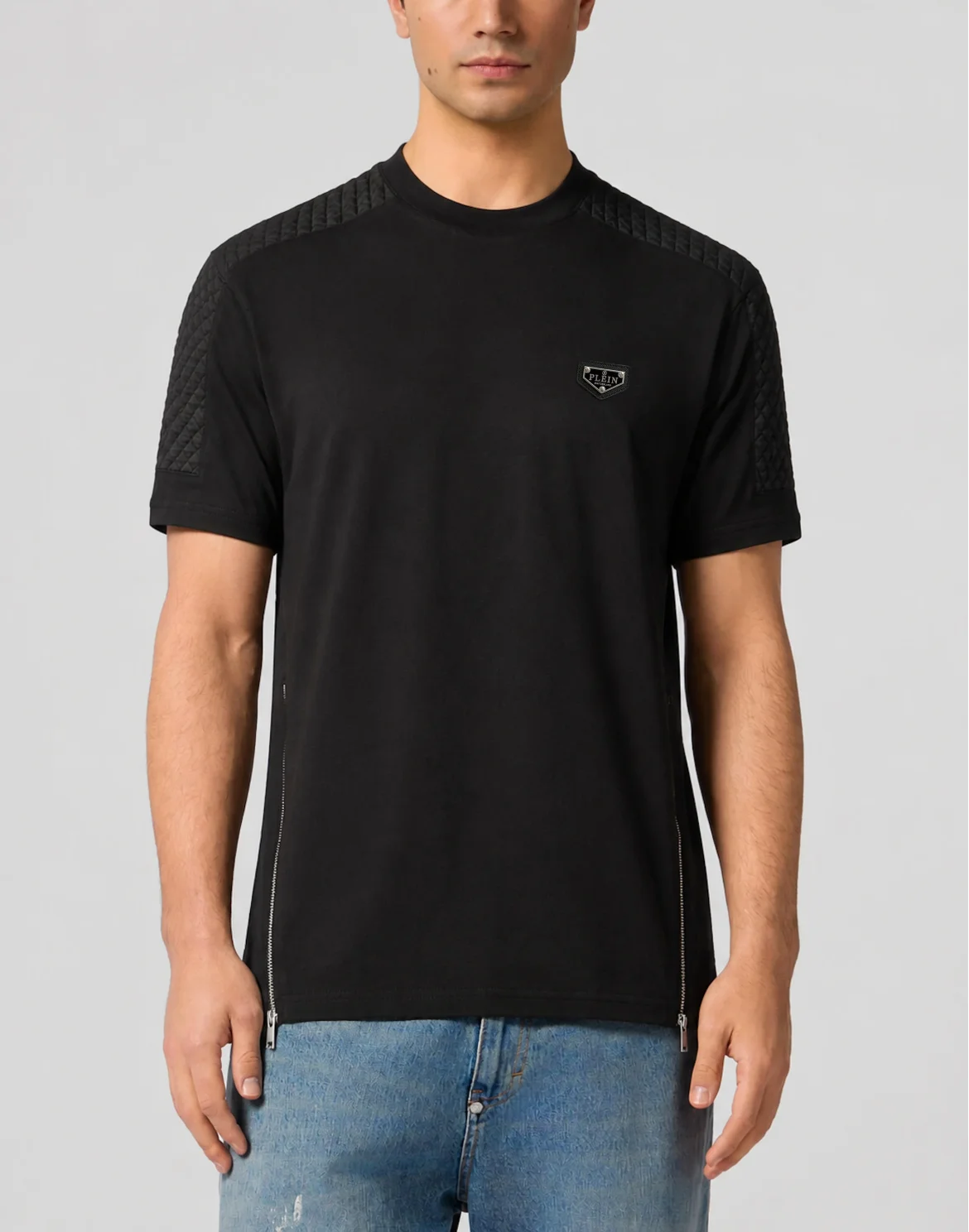 Jersey T-Shirt Padded Sleeves, цвет: Черный