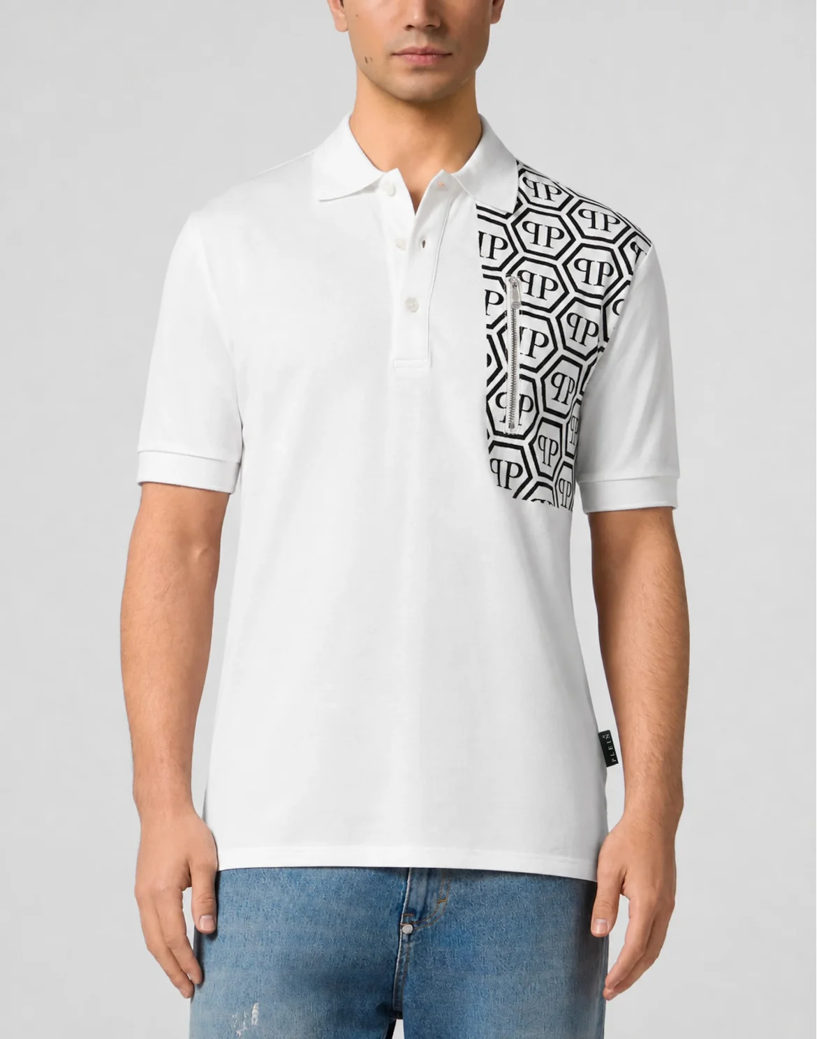 Polo T-Shirt Monogram Cut Cross, цвет: Белый