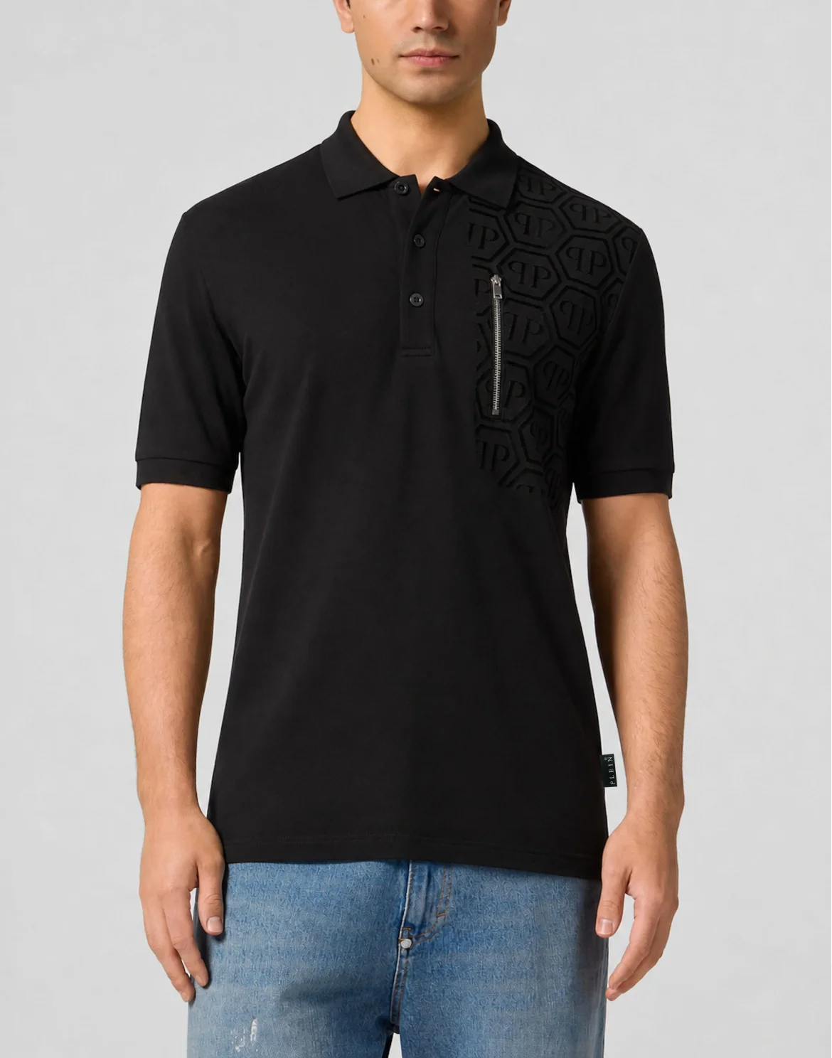 Polo T-Shirt Monogram Cut Cross, цвет: Черный
