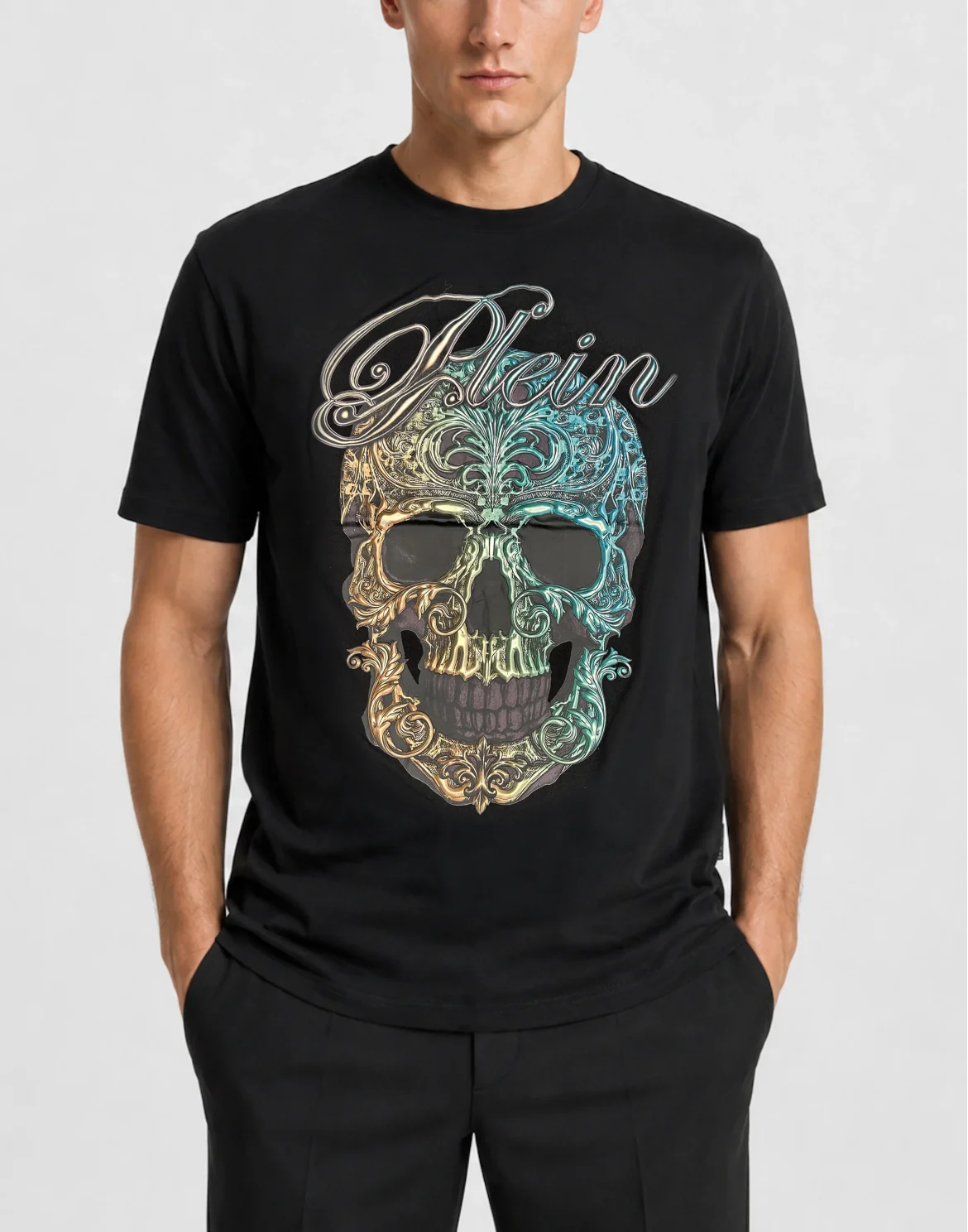 Jersey T-Shirt Plein Skull Baroque, цвет: Черный