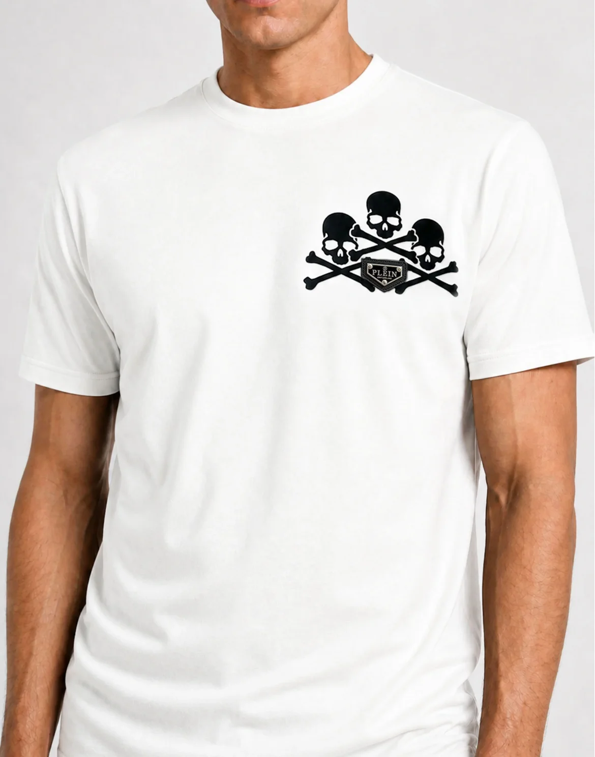 Jersey T-Shirt Plein Skulls, цвет: Белый