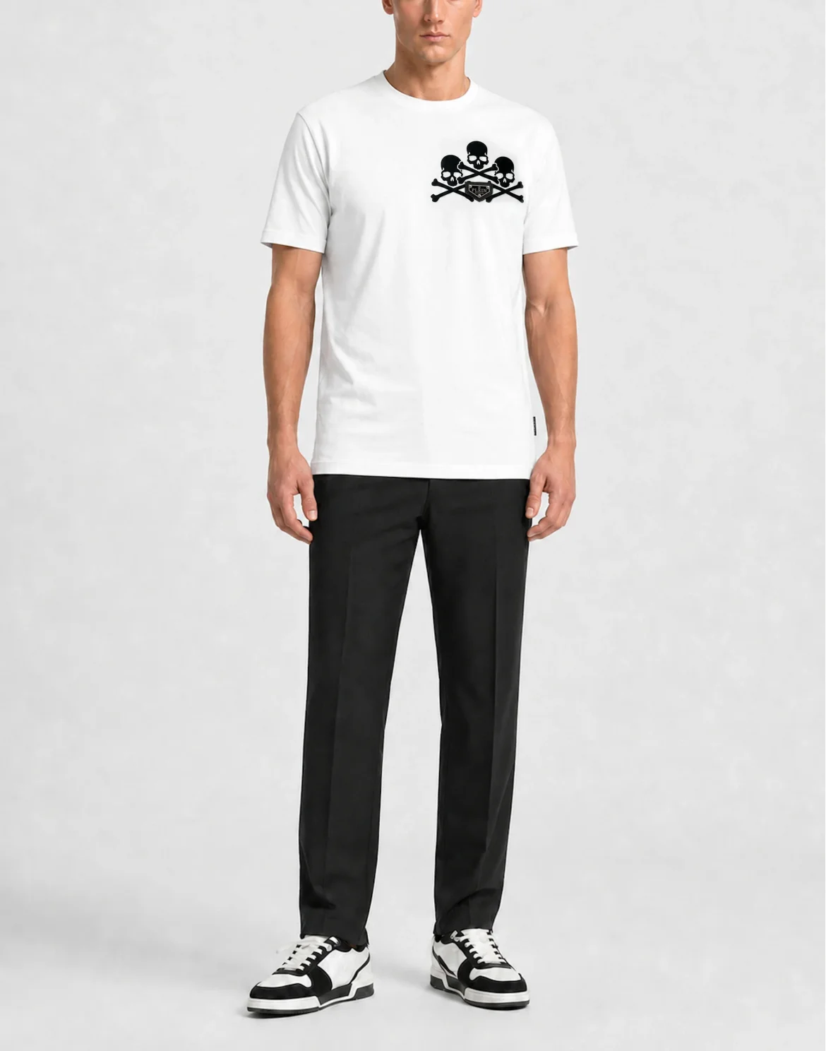 Jersey T-Shirt Plein Skulls, цвет: Белый