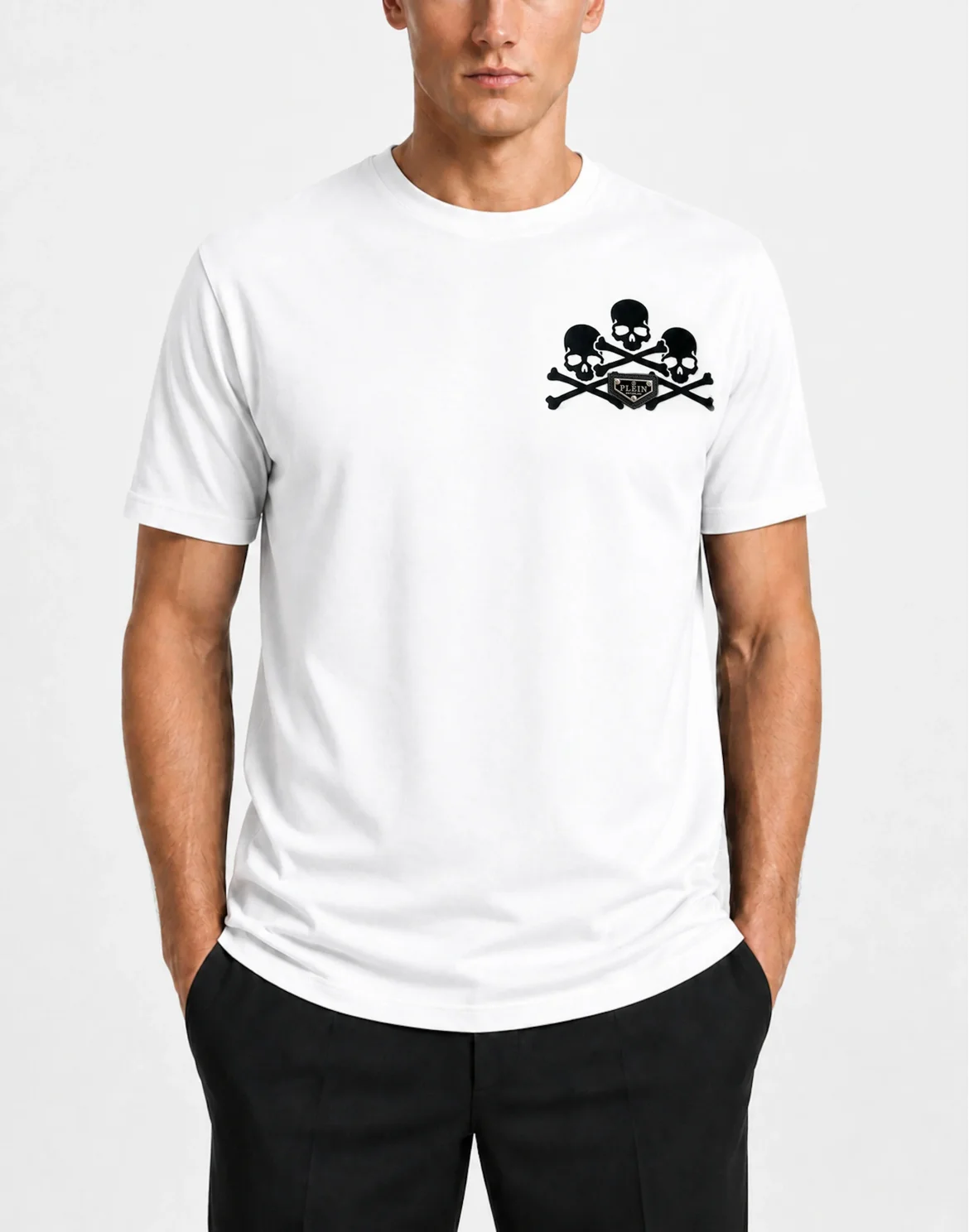 Jersey T-Shirt Plein Skulls, цвет: Белый