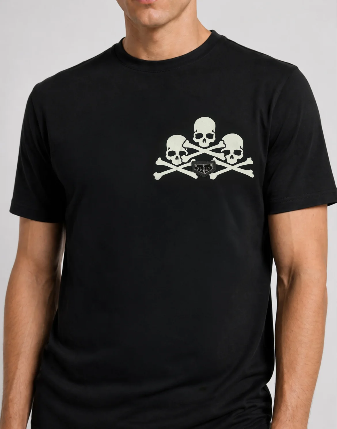 Jersey T-Shirt Plein Skulls, цвет: Черный