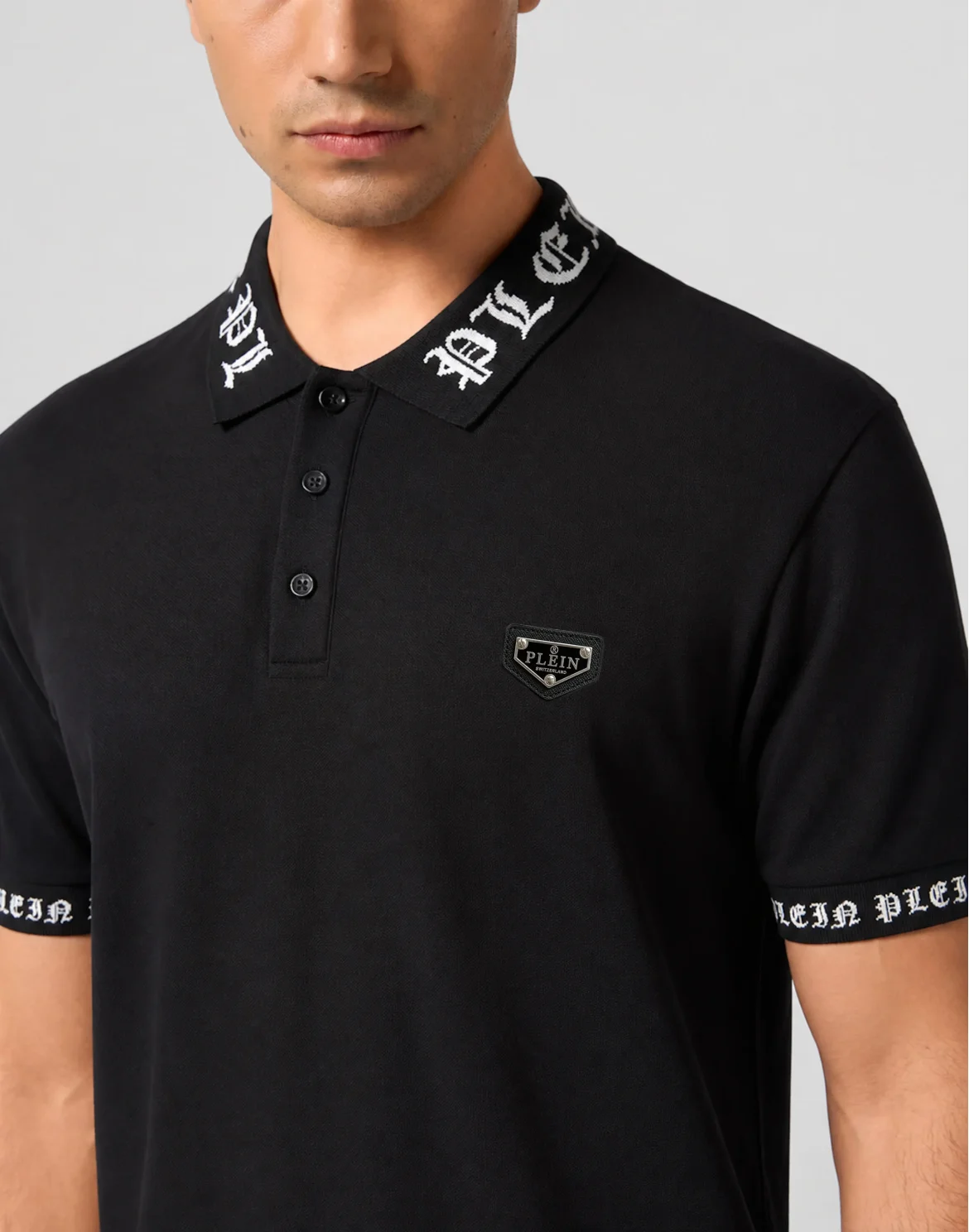 Polo T-Shirt Gothic, цвет: Черный