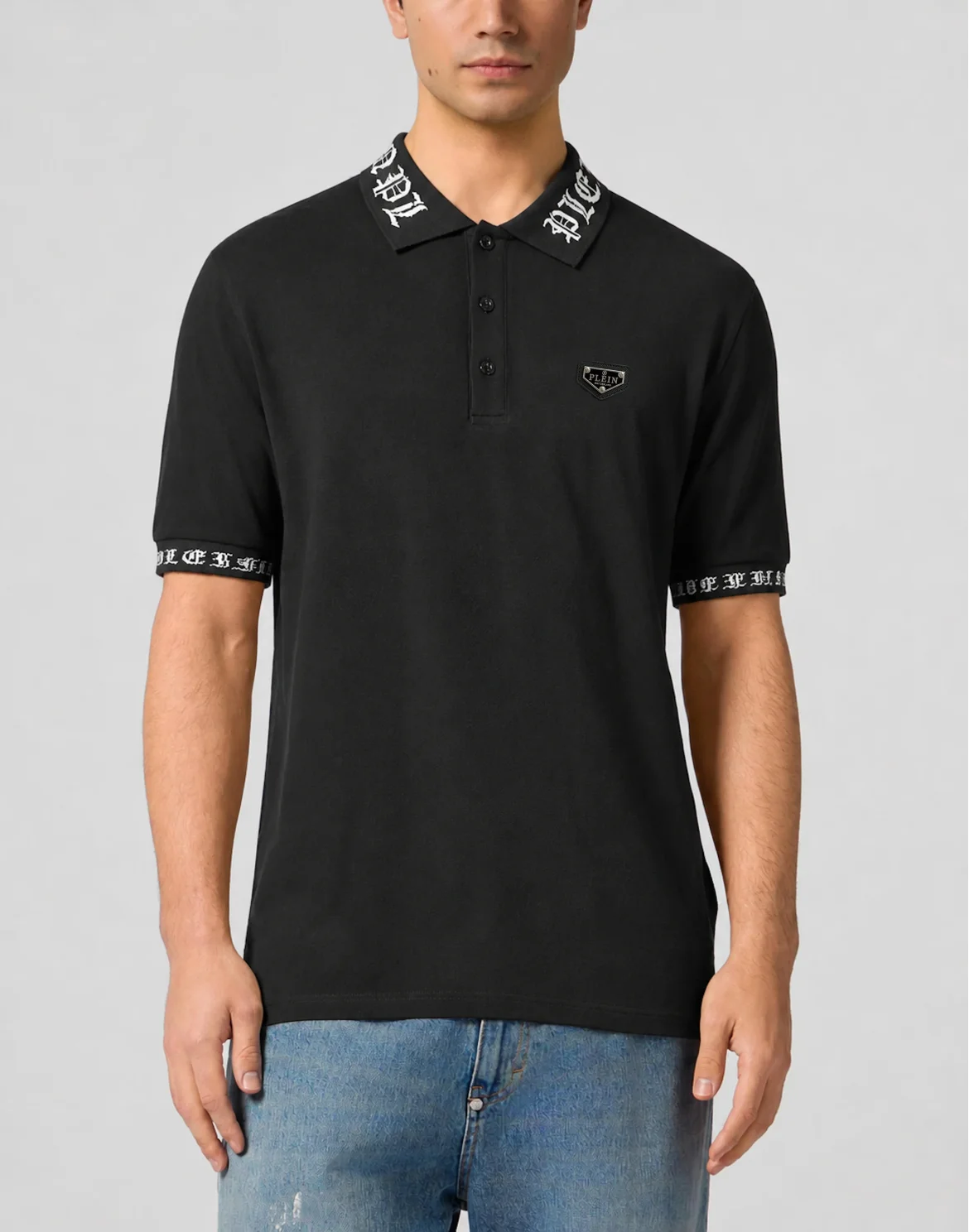 Polo T-Shirt Gothic, цвет: Черный