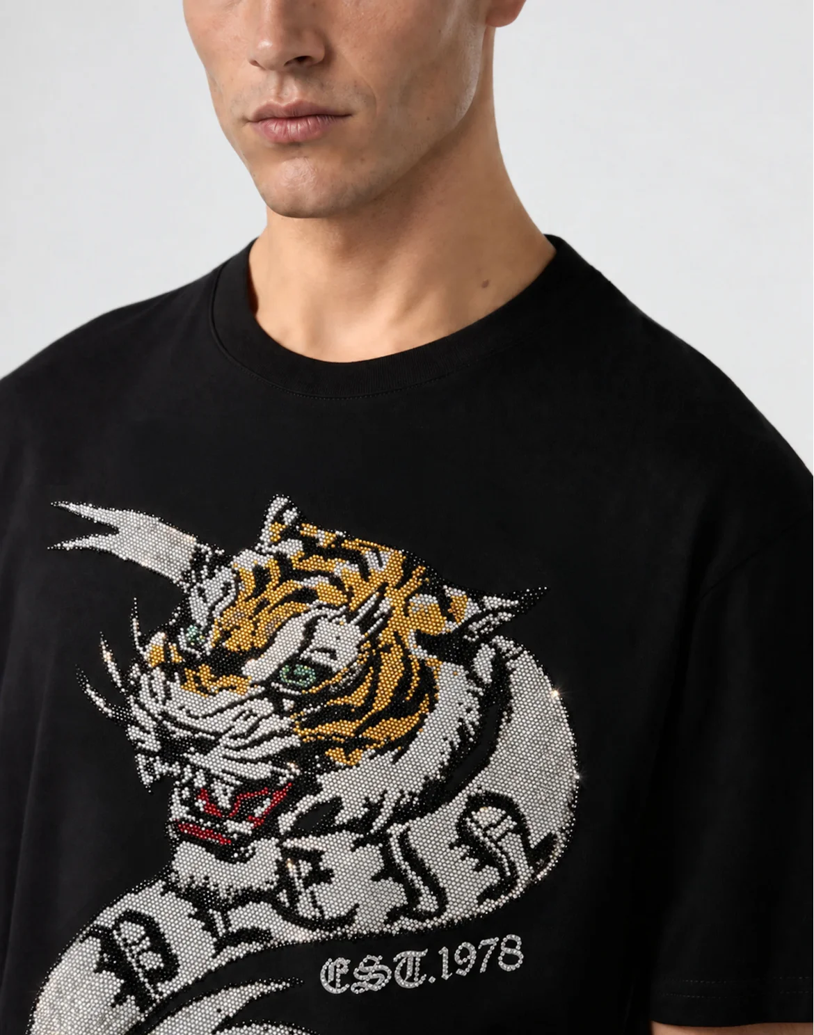 Jersey T-Shirt Tiger Plein, цвет: Черный