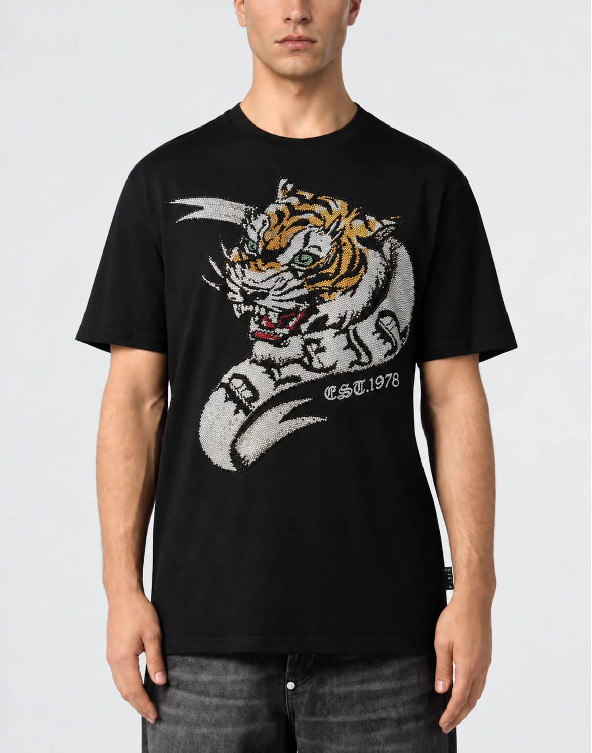 Jersey T-Shirt Tiger Plein, цвет: Черный
