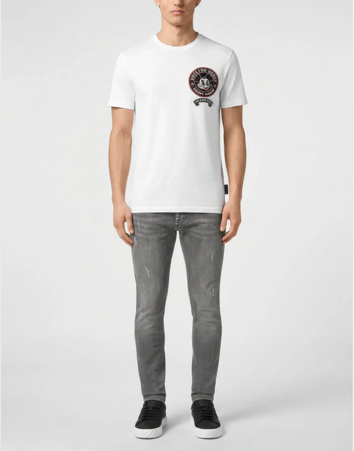 Jersey T-Shirt Plein Mouse Money, цвет: Белый