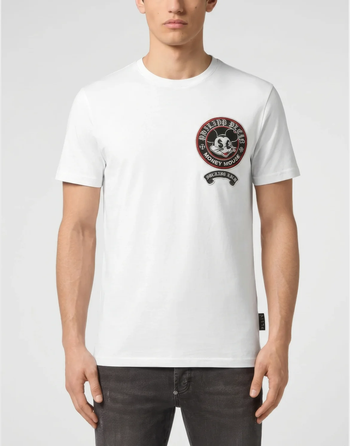 Jersey T-Shirt Plein Mouse Money, цвет: Белый