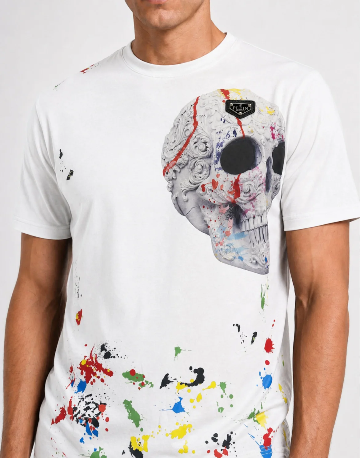 Jersey T-Shirt Skull Dripping, цвет: Белый