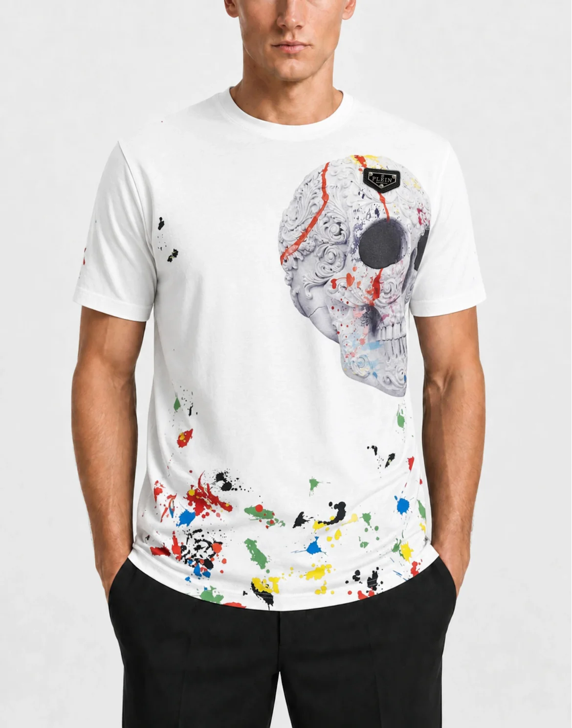 Jersey T-Shirt Skull Dripping, цвет: Белый