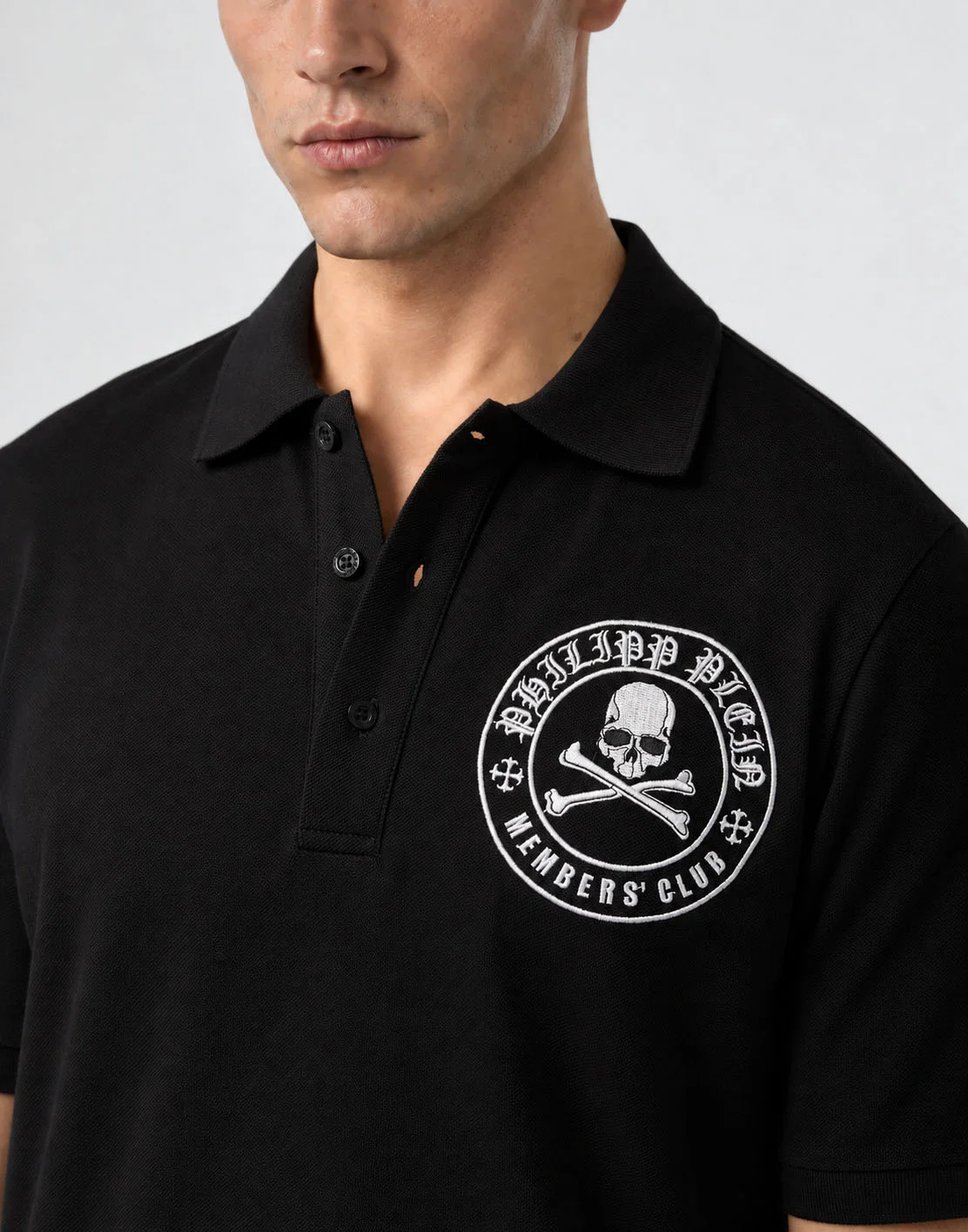 Polo T-Shirt Plein Members Club, цвет: Черный