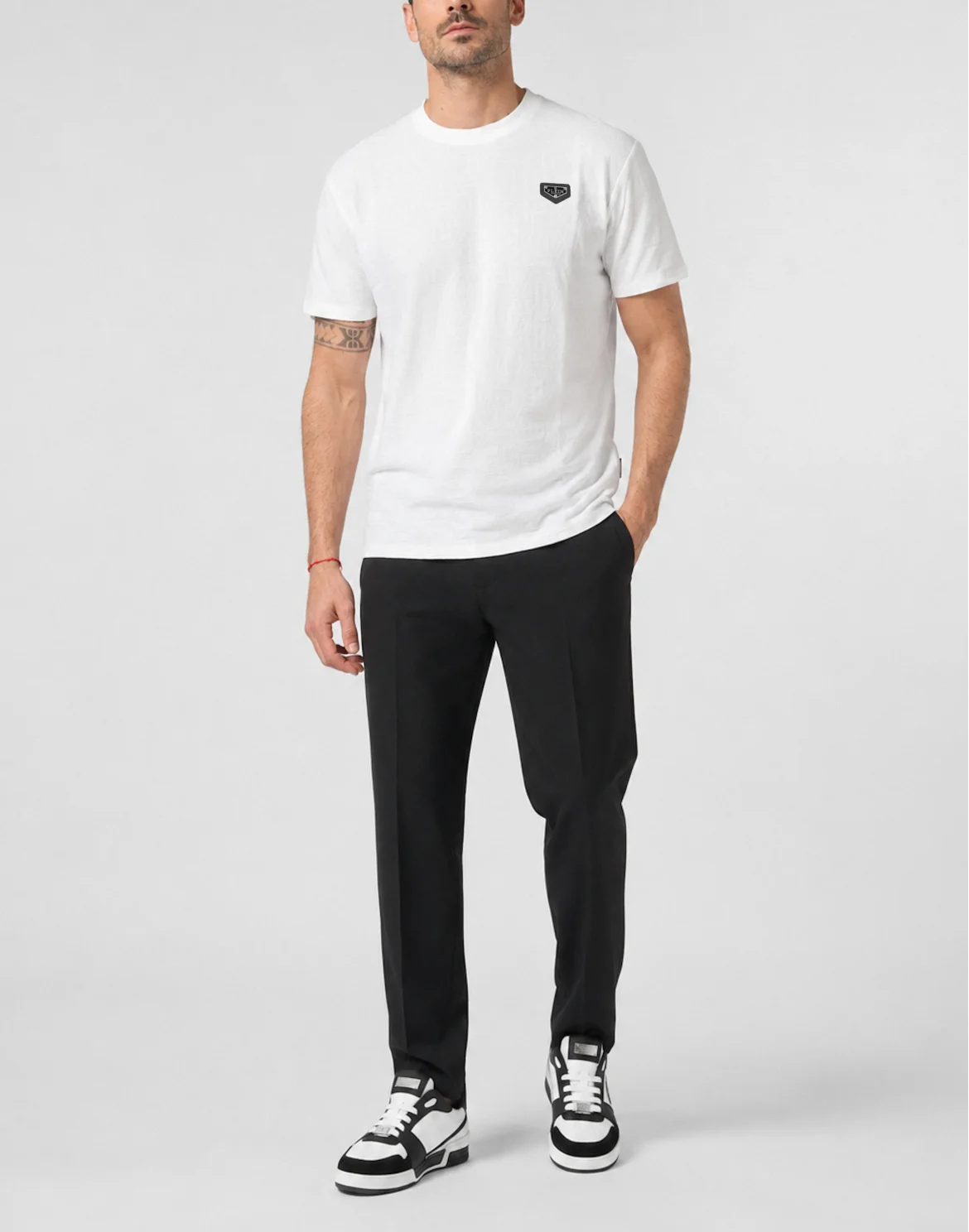 Jacquard T-Shirt Monogram, цвет: Белый