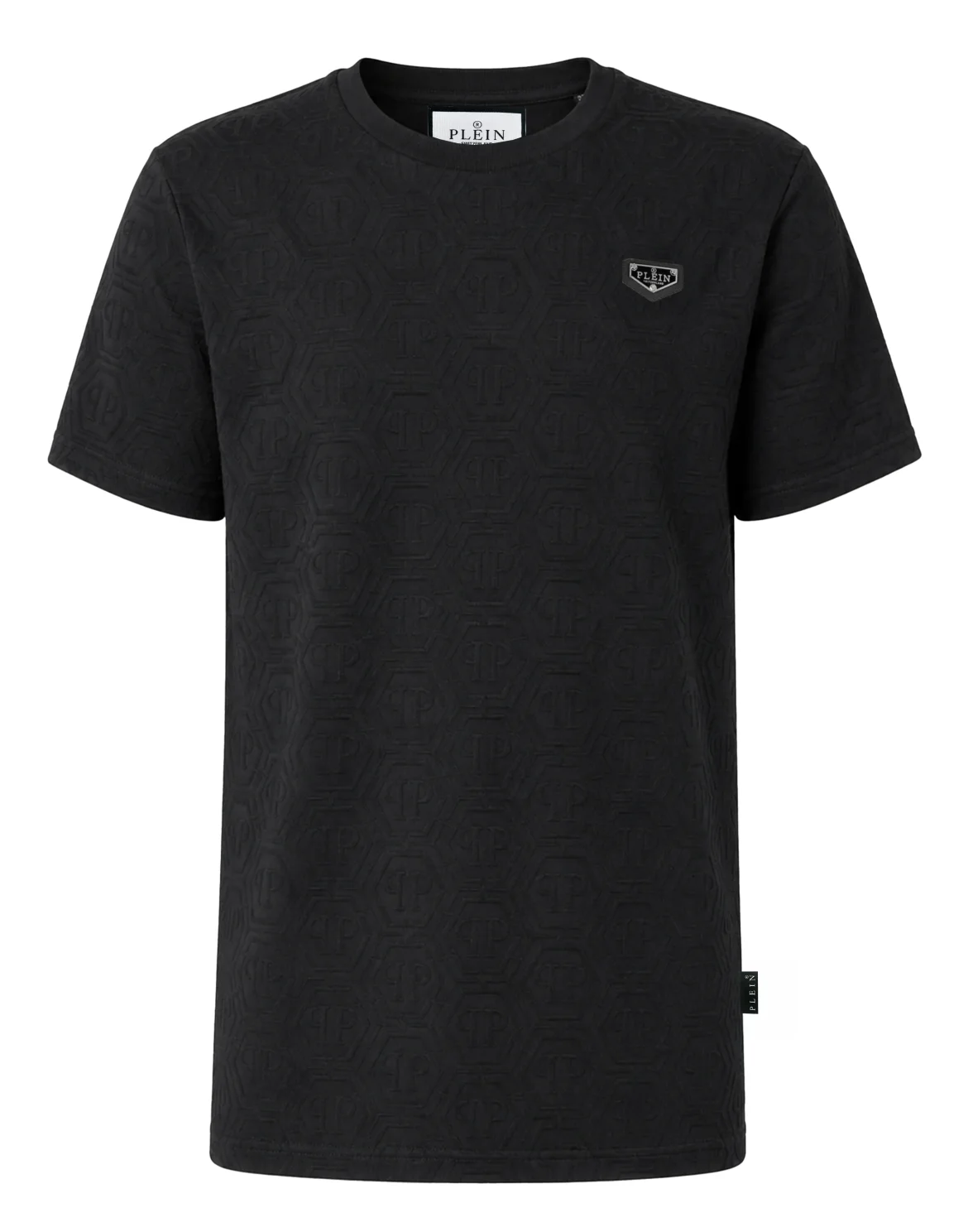 Jacquard T-Shirt Monogram, цвет: Черный