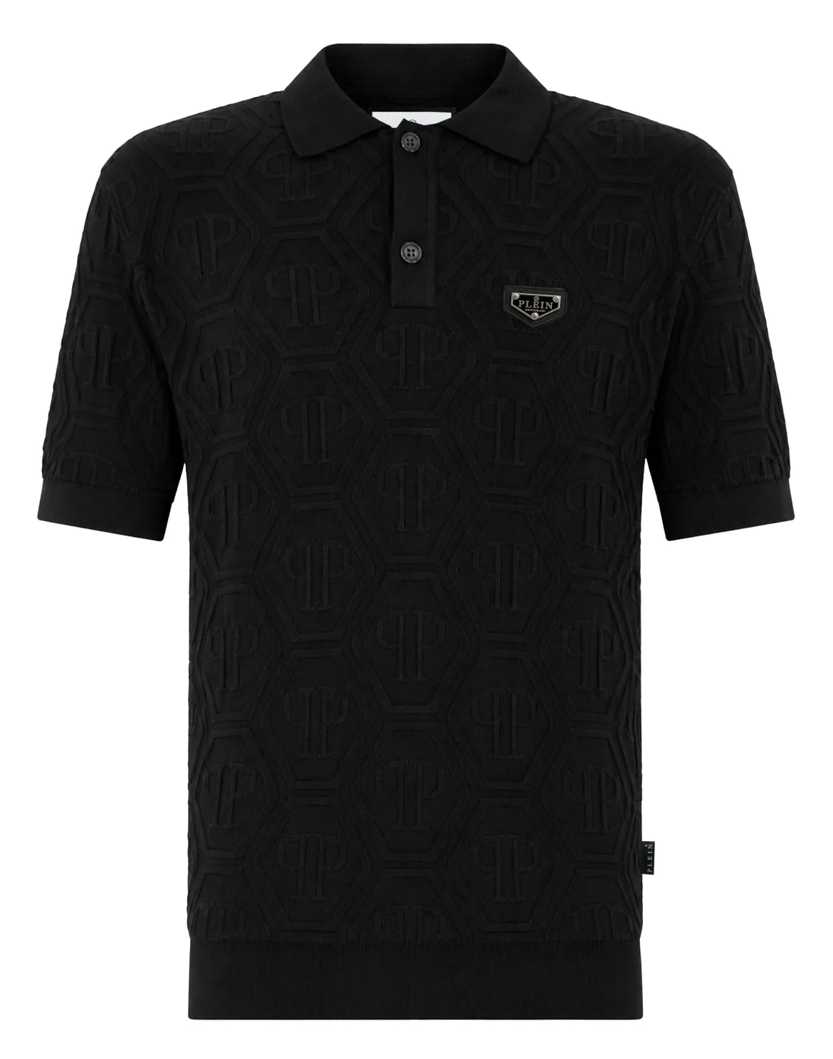 Jacquard Polo T-Shirt Monogram, цвет: Черный