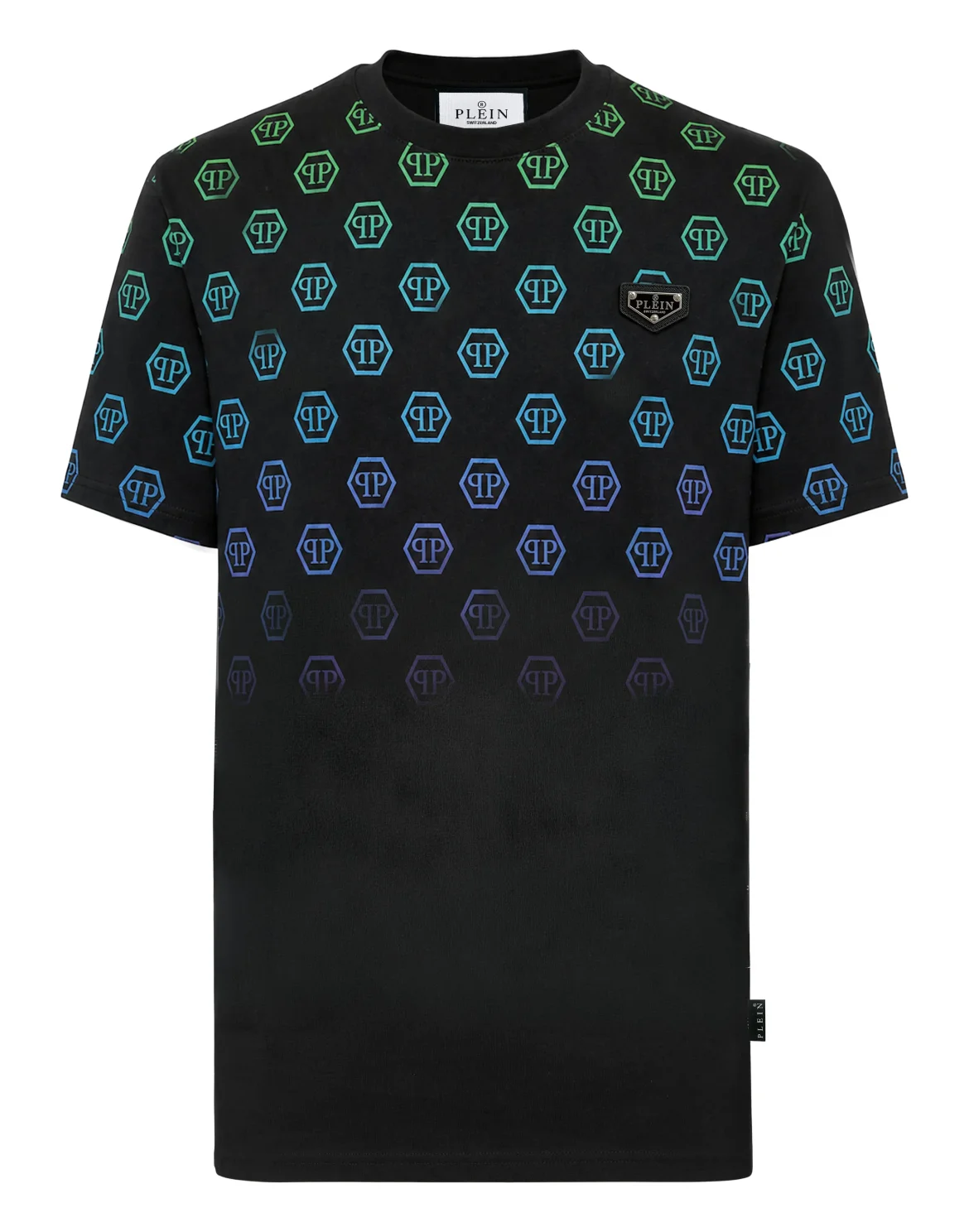 Jacquard T-Shirt Monogram Degrade, цвет: Белый