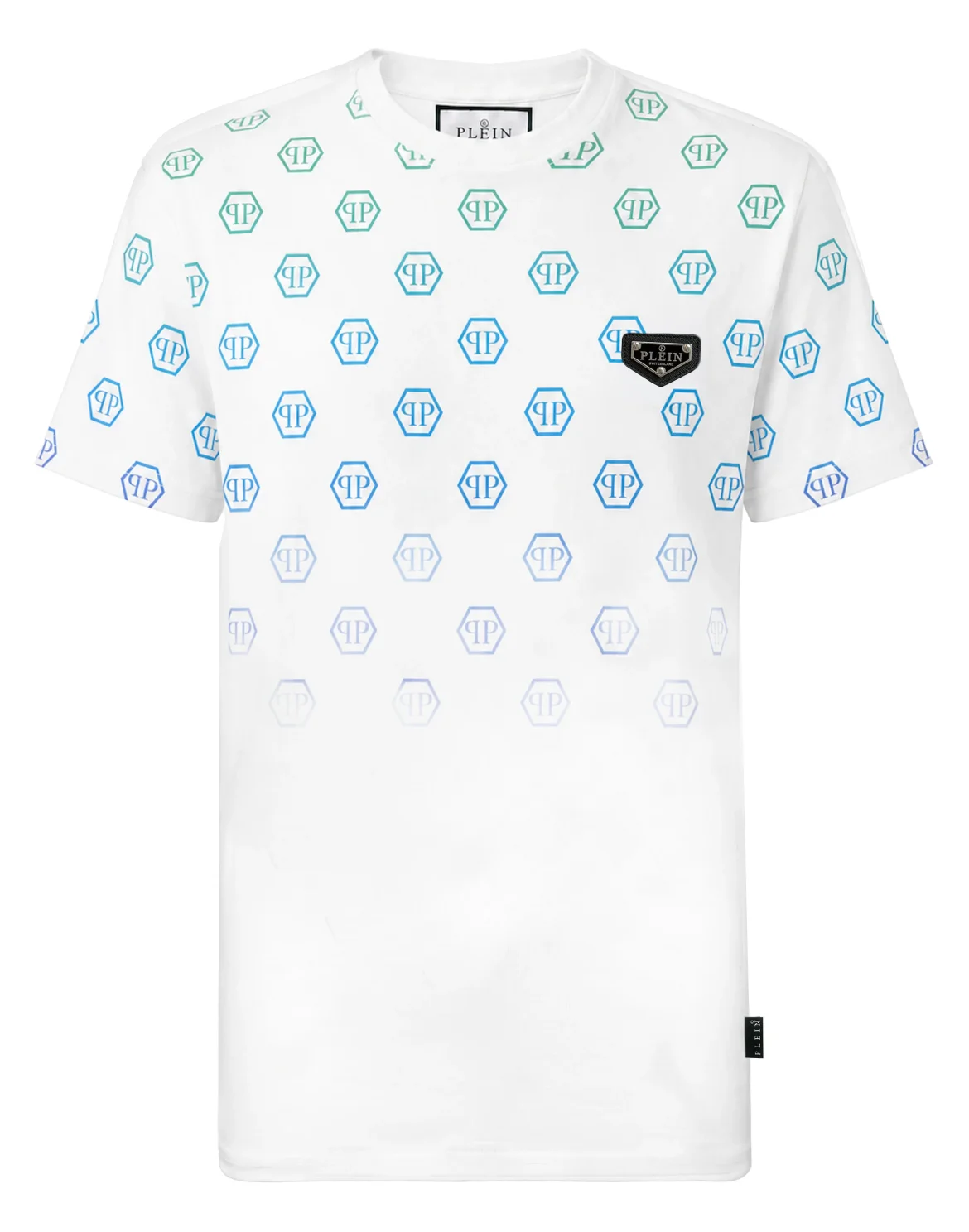 Jacquard T-Shirt Monogram Degrade, цвет: Черный