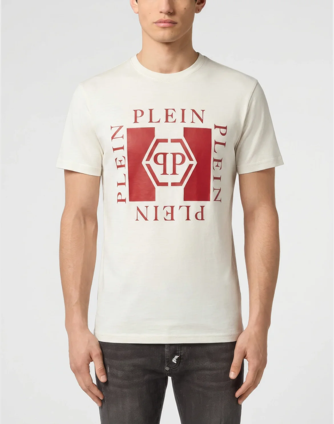 Jersey T-Shirt Plein PP, цвет: Белый