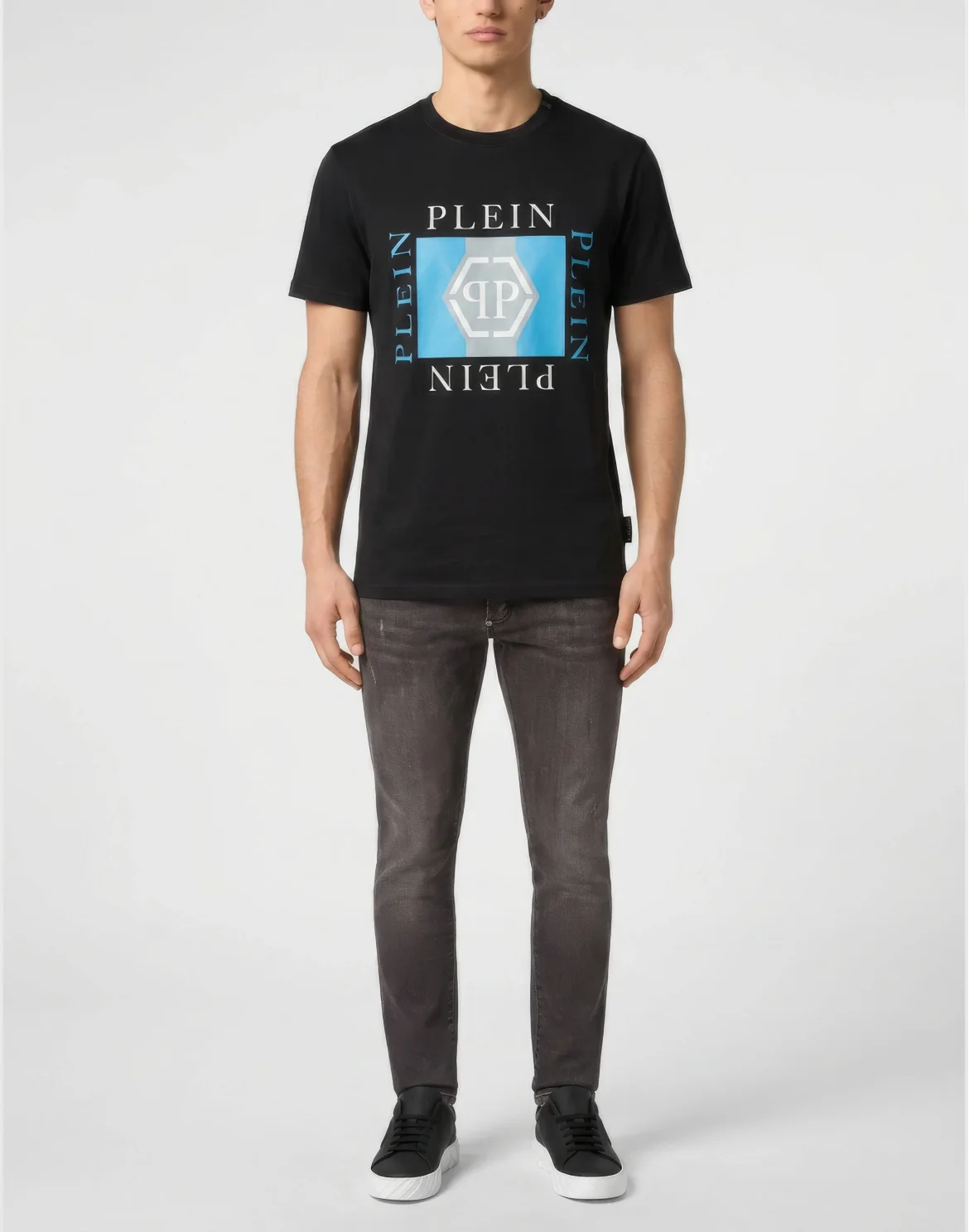 Jersey T-Shirt Plein PP, цвет: Черный
