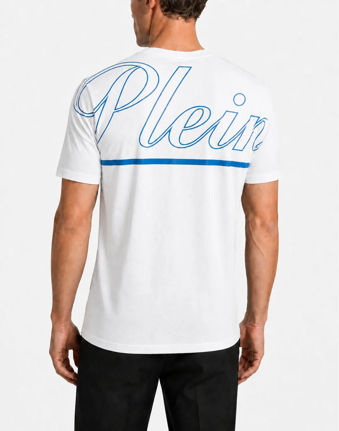 Jersey T-Shirt Roundneck Plein, цвет: Белый