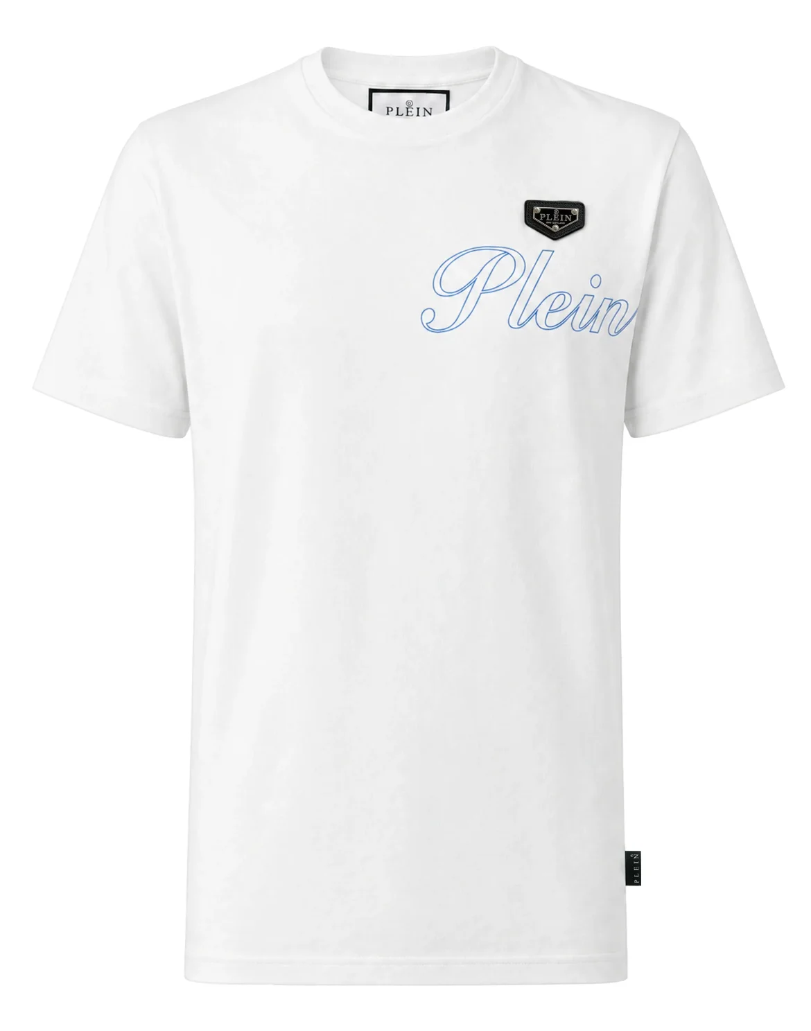 Jersey T-Shirt Roundneck Plein, цвет: Белый