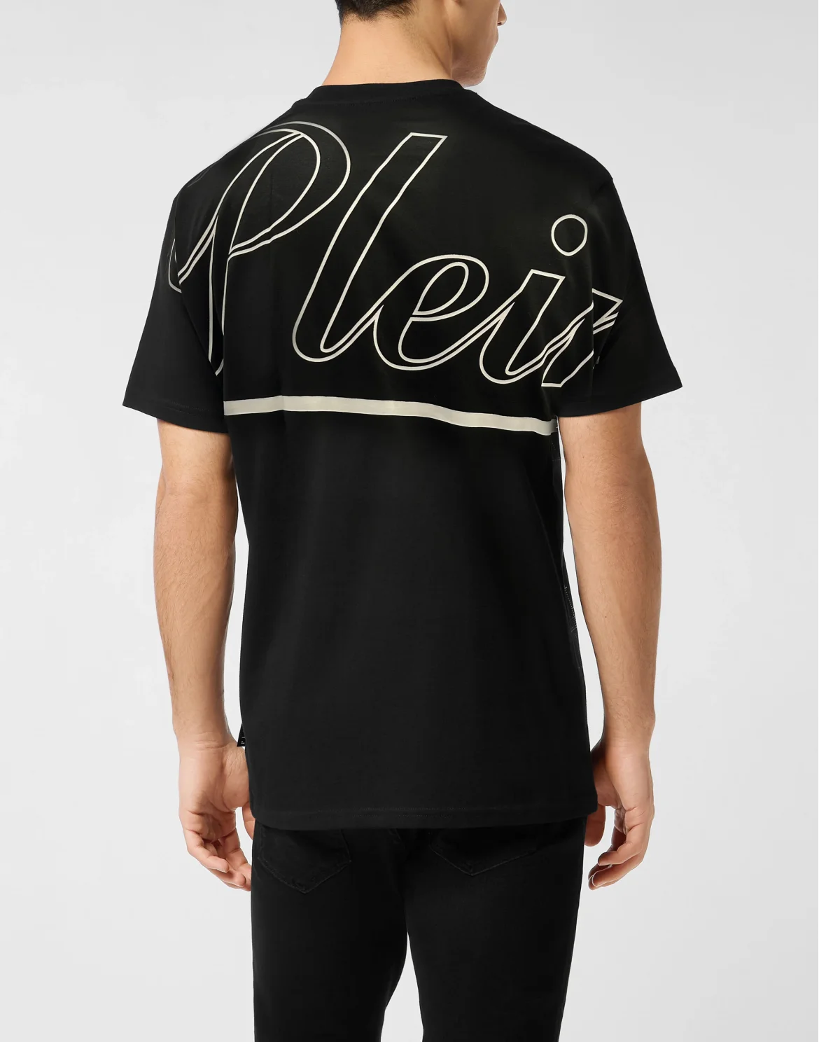 Jersey T-Shirt Roundneck Plein, цвет: Черный