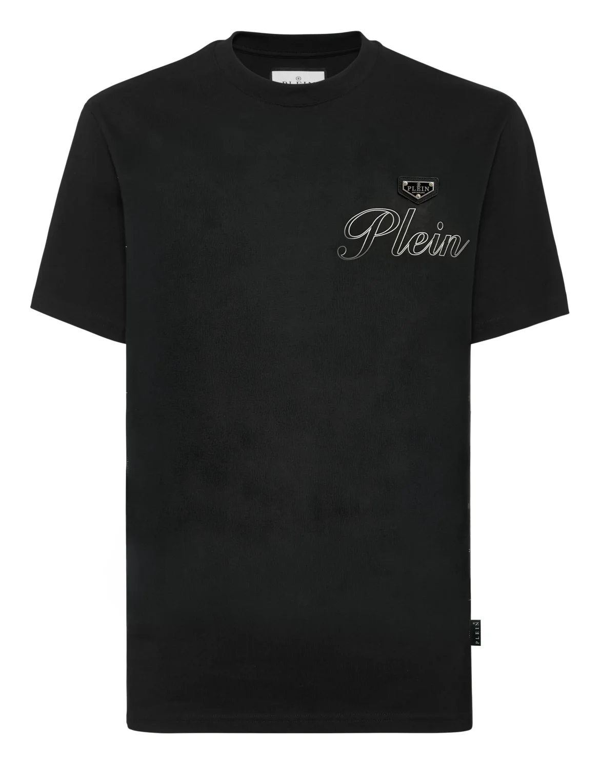 Jersey T-Shirt Roundneck Plein, цвет: Черный