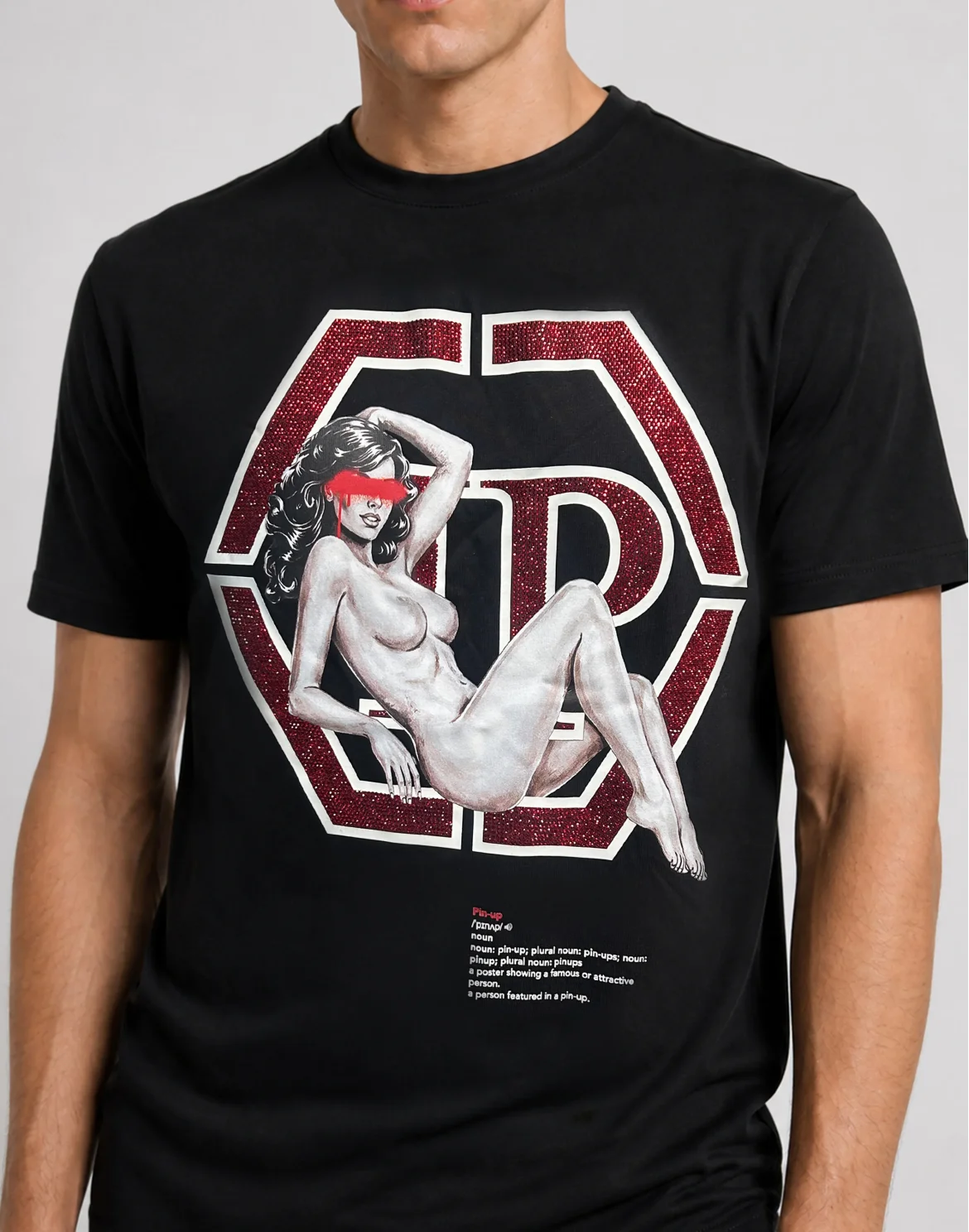 Jersey T-Shirt Plein Pin Up Hexagon, цвет: Черный