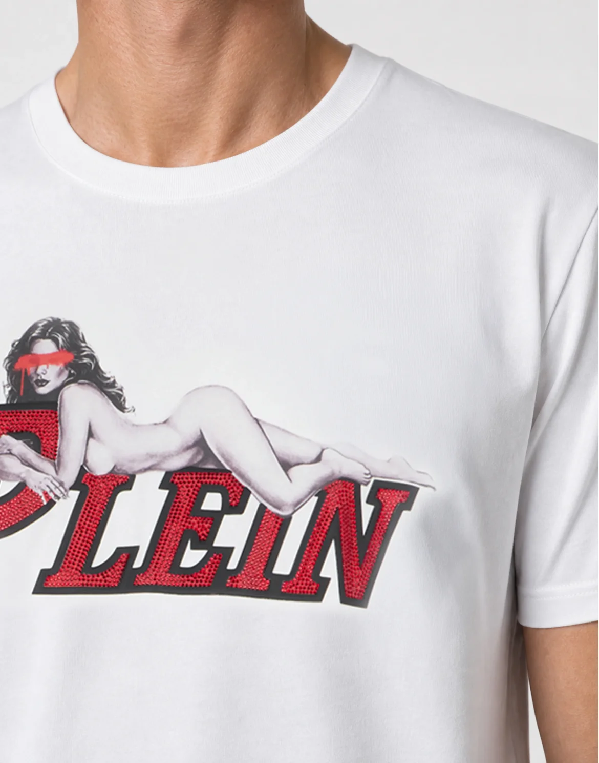 Jersey T-Shirt Plein Pin Up, цвет: Белый