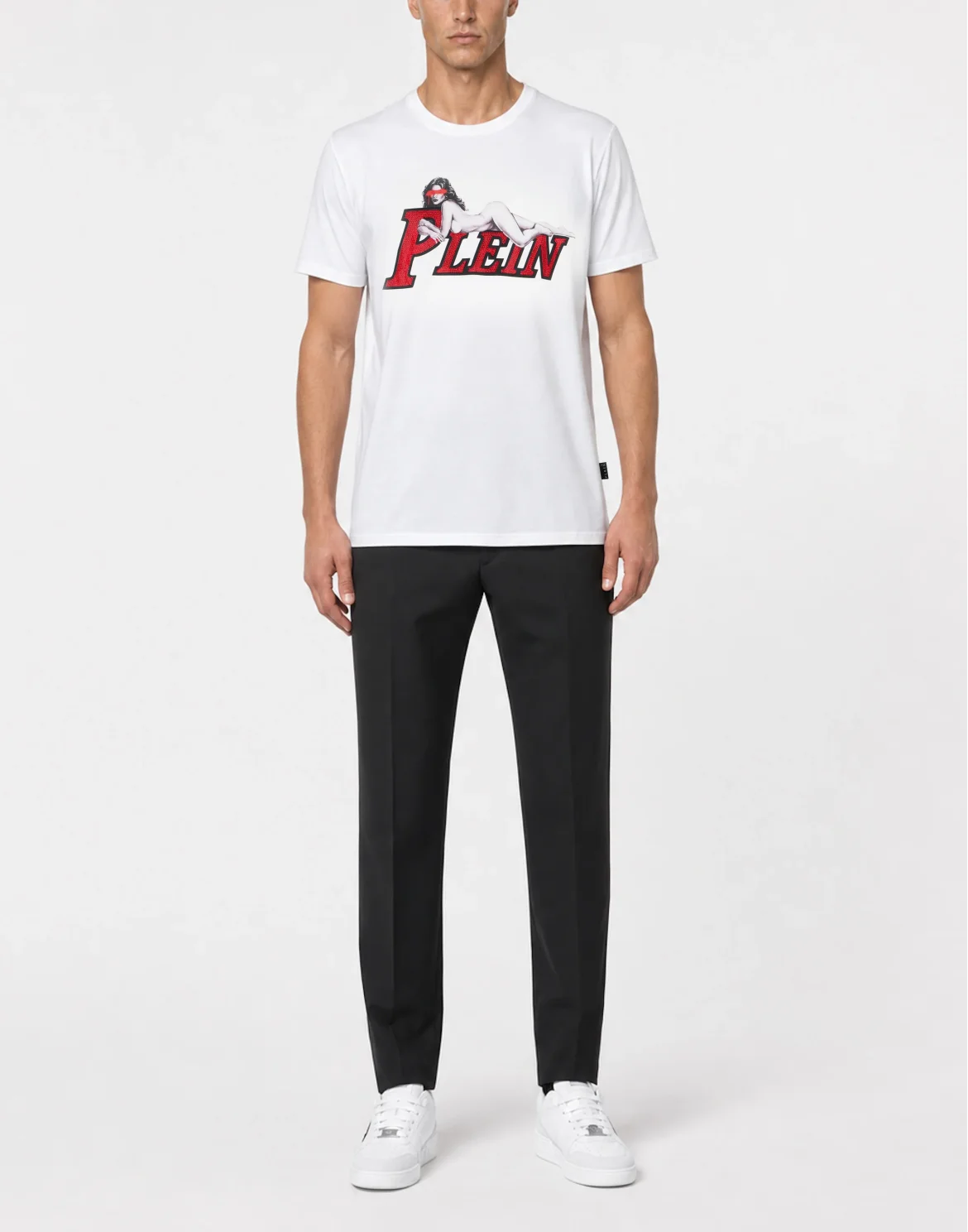 Jersey T-Shirt Plein Pin Up, цвет: Белый