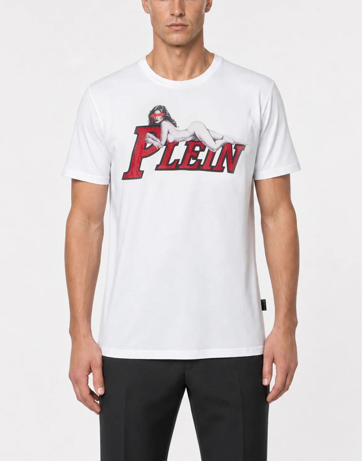 Jersey T-Shirt Plein Pin Up, цвет: Белый