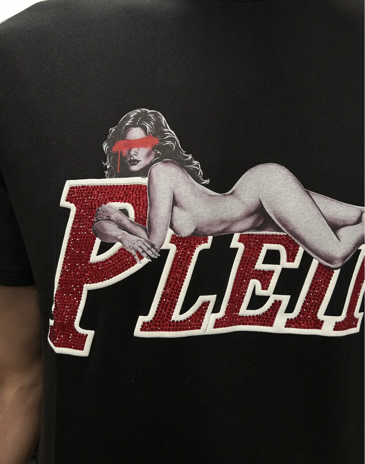 Jersey T-Shirt Plein Pin Up, цвет: Черный