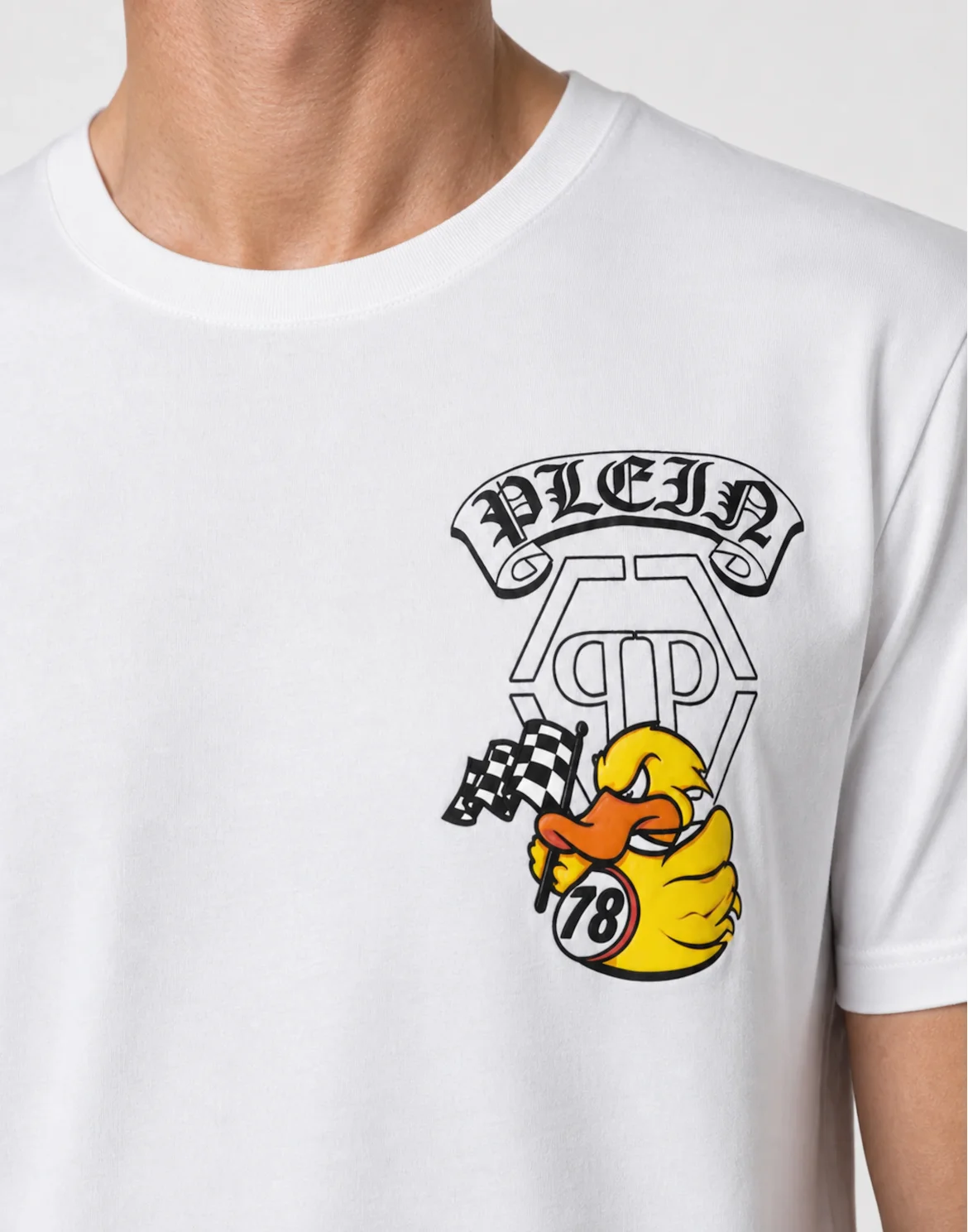 Jersey T-Shirt Plein Gothic Duck, цвет: Белый