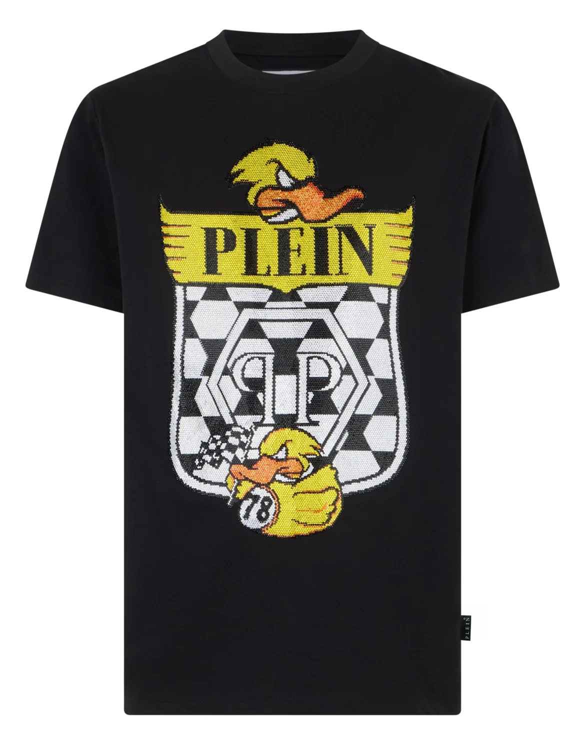 Jersey T-Shirt Plein Duck Check, цвет: Черный