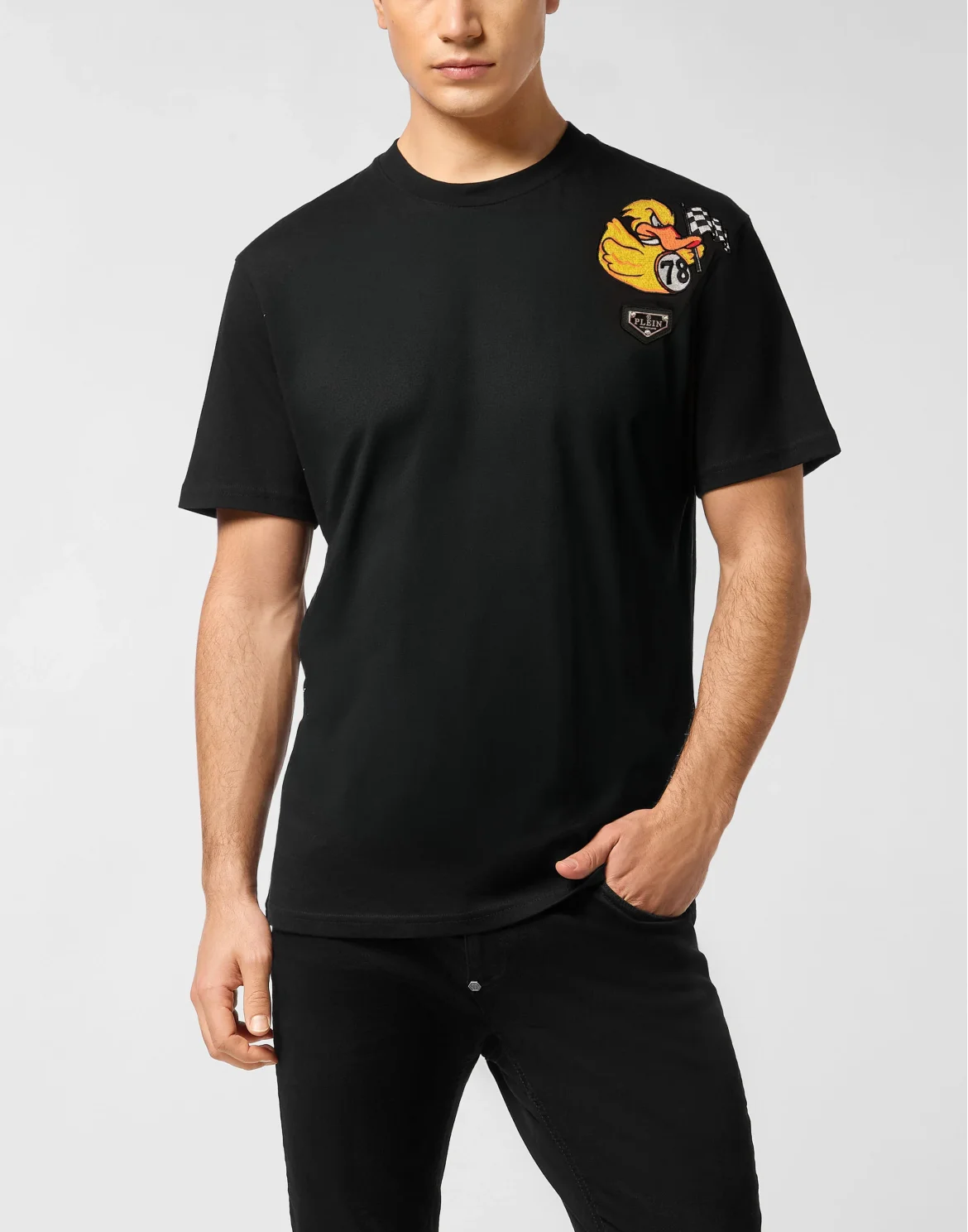 Jersey T-Shirt Plein Duck, цвет: Черный