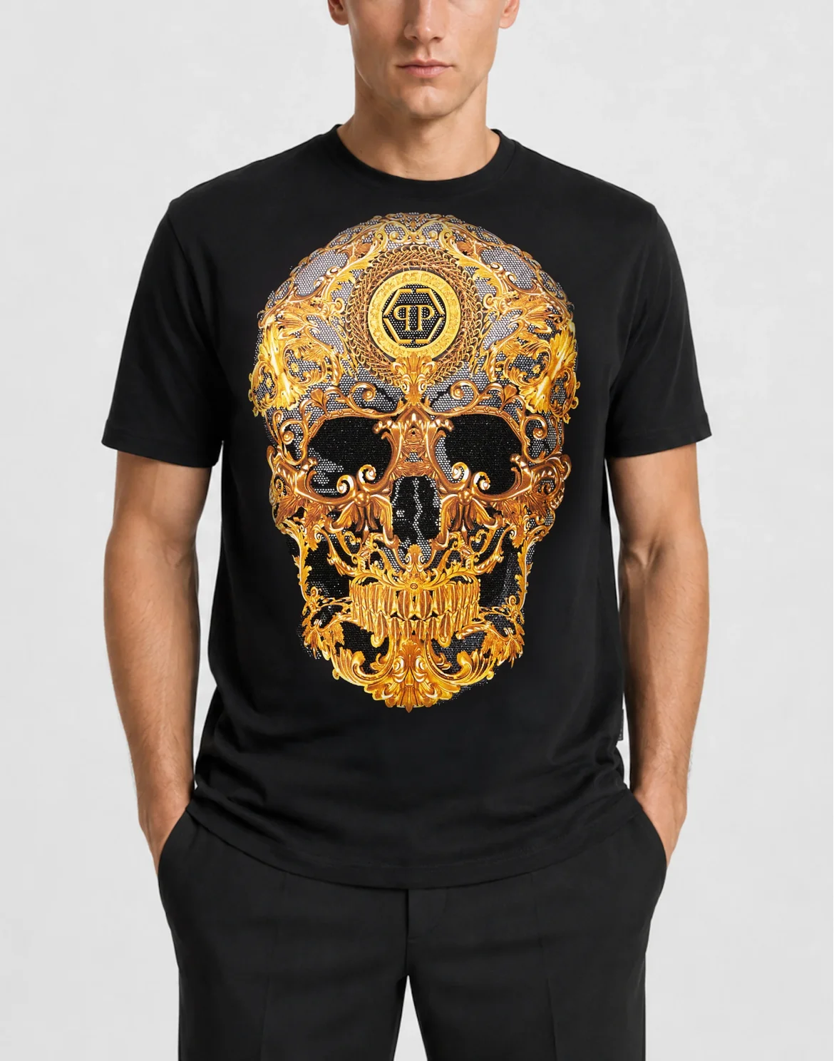 Jersey T-Shirt Skull Baroque, цвет: Черный