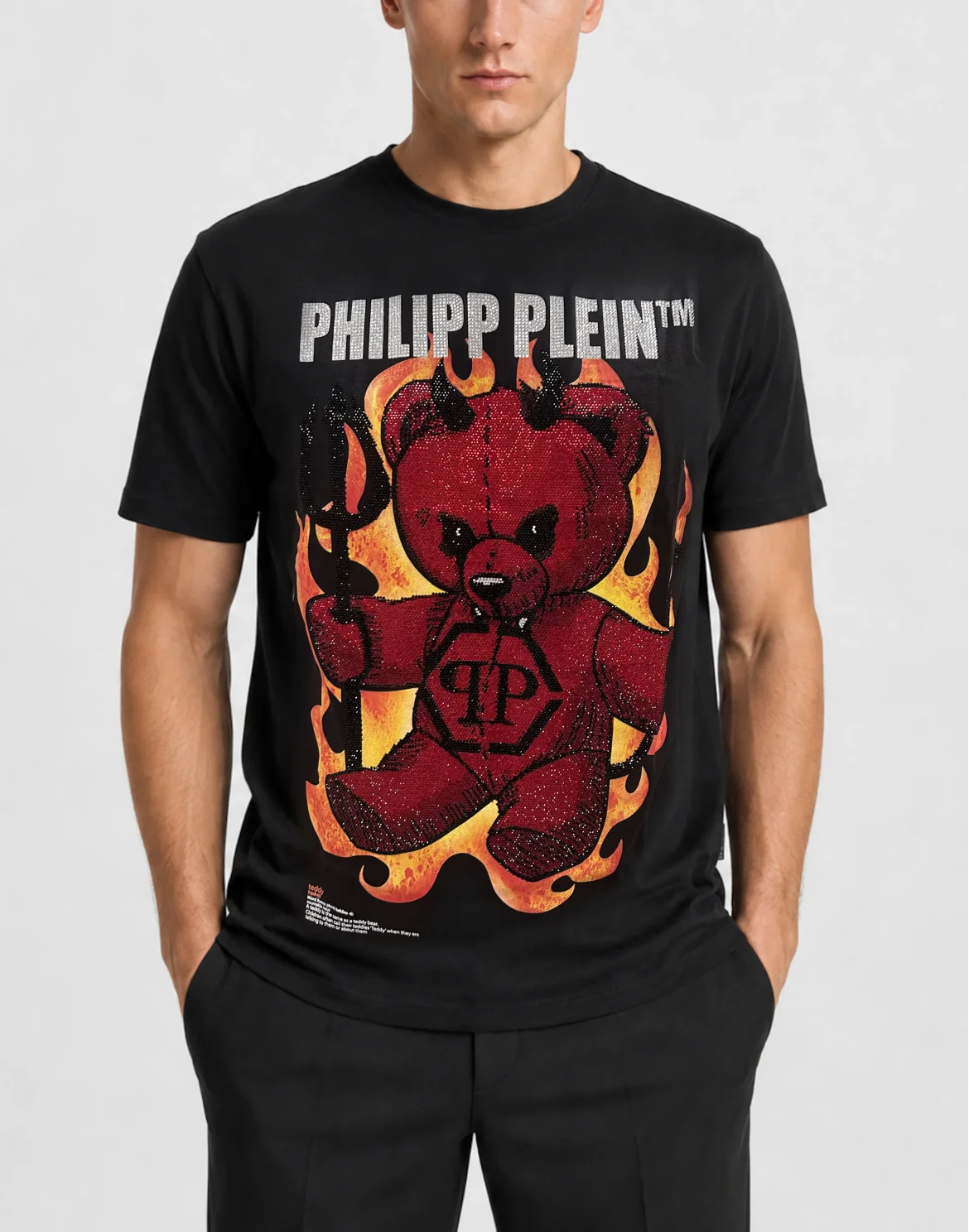 Jersey T-Shirt Teddy Flames, цвет: Черный