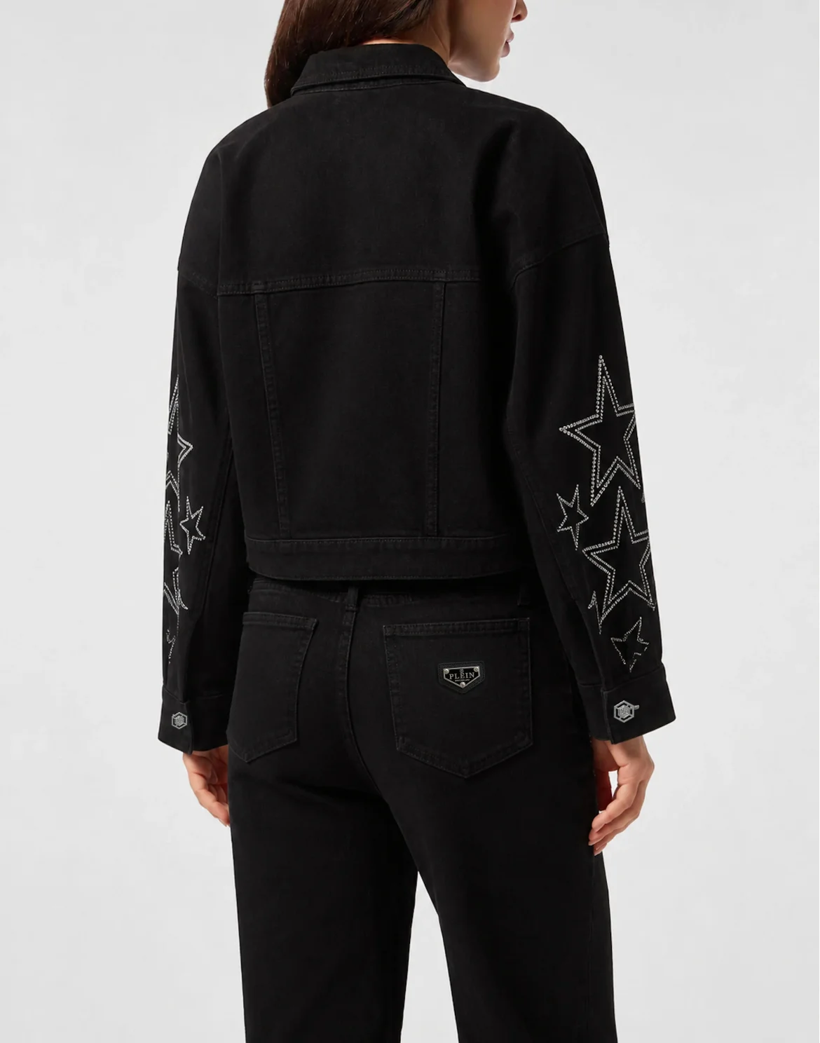 Denim Regular Jacket Star Studs, цвет: Черный