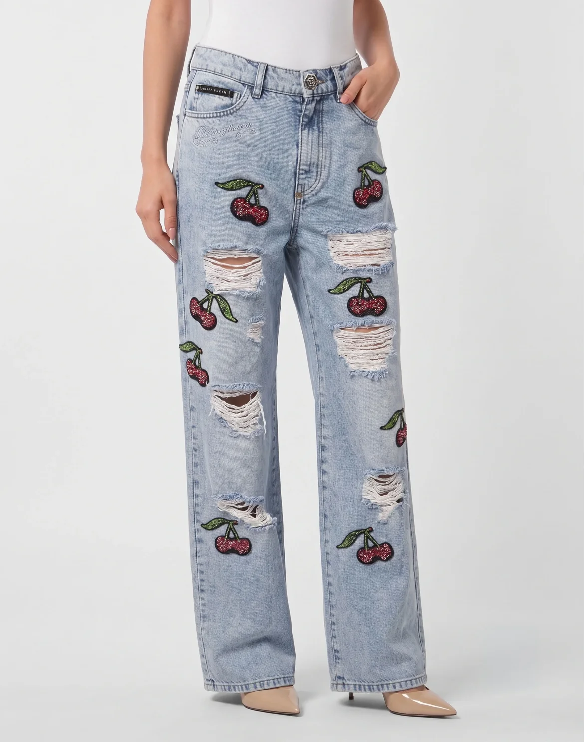Skater Fit Jeans Cherrylicious, цвет: Голубой