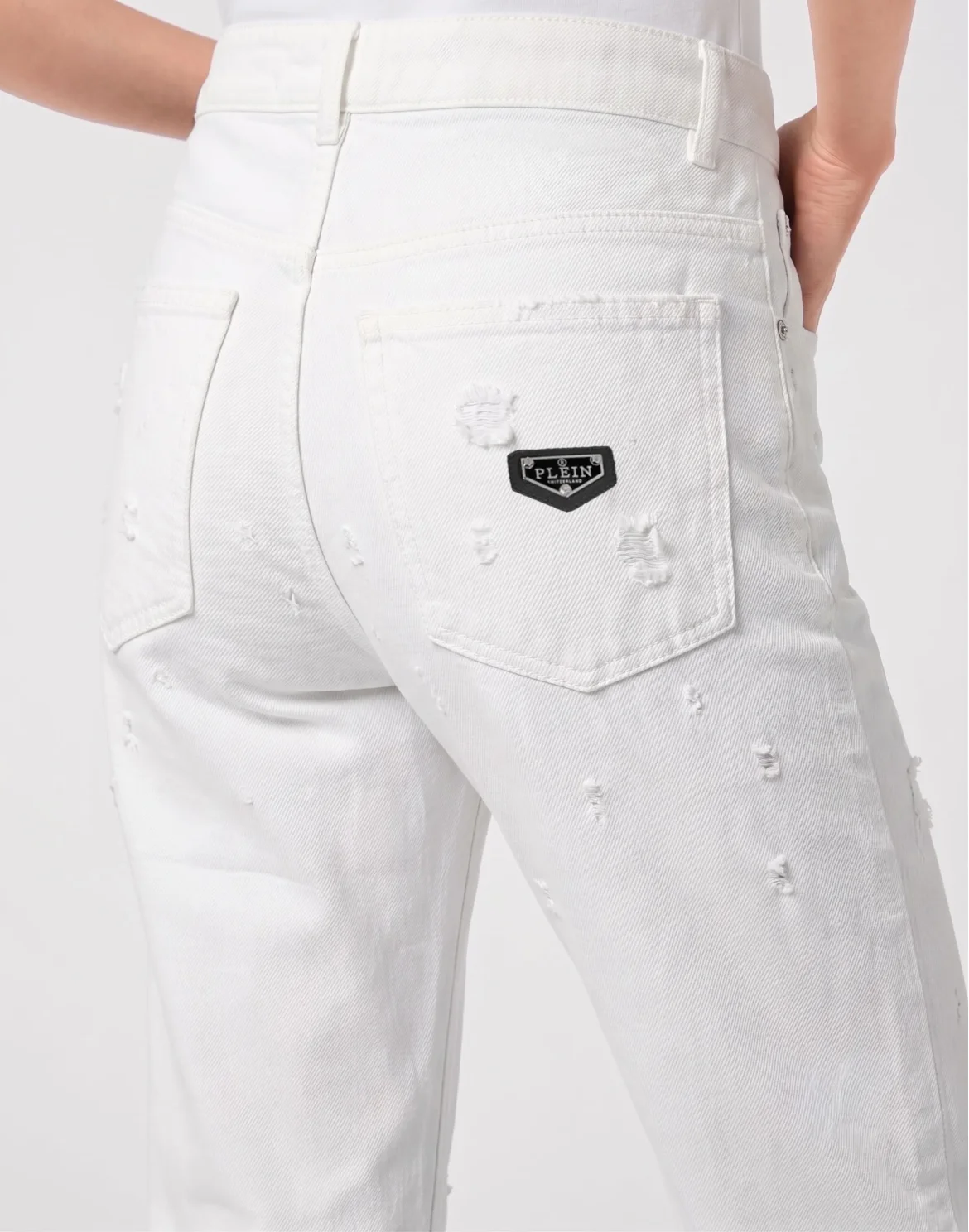 Straight Fit Jeans Mini Roedge, цвет: Белый
